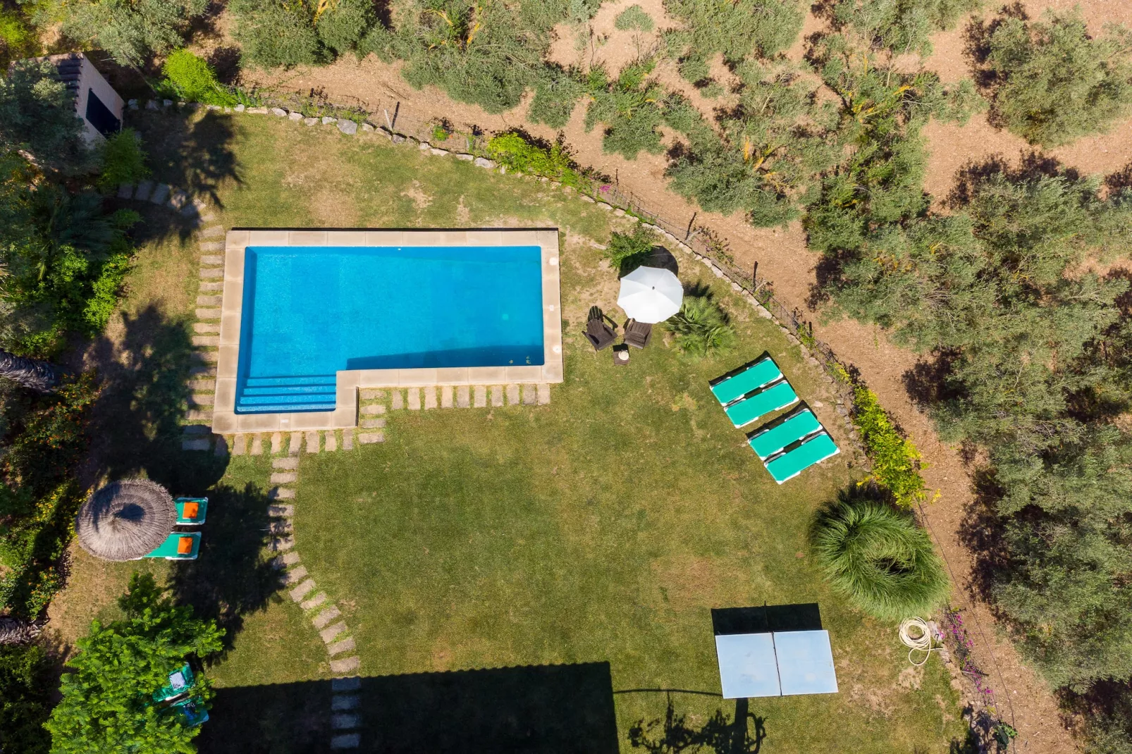 Cal Mercader Gran Villa con Piscina y Jardín-Außenbereich