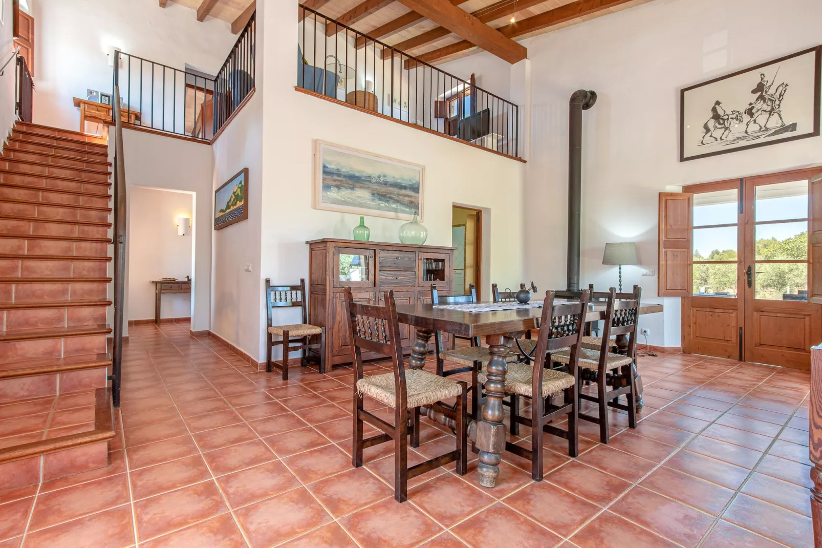 Cal Mercader Gran Villa con Piscina y Jardín-Esszimmer