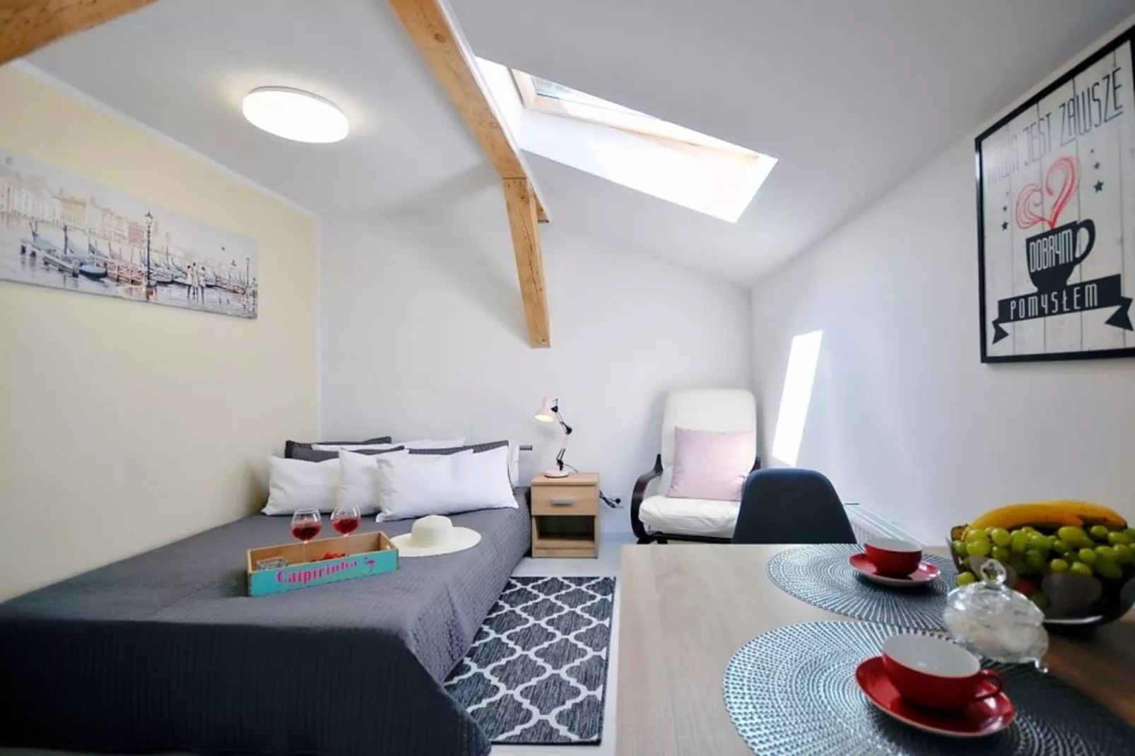 	Studio 2-osobowe nr 2 17 m2 na poddaszu Ustronie Morskie-Bedroom