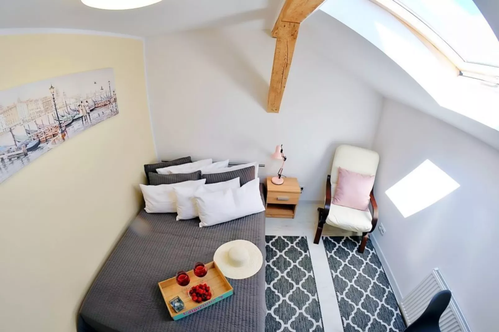 	Studio 2-osobowe nr 2 17 m2 na poddaszu Ustronie Morskie-Bedroom