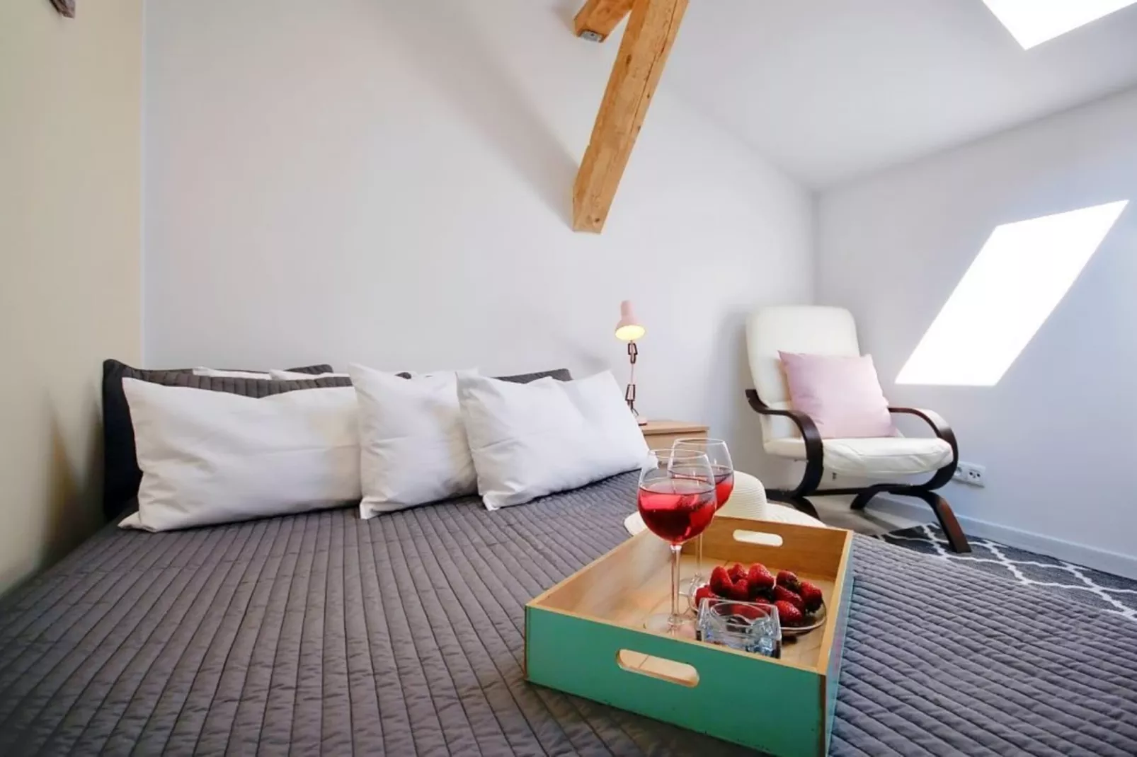 	Studio 2-osobowe nr 2 17 m2 na poddaszu Ustronie Morskie-Bedroom