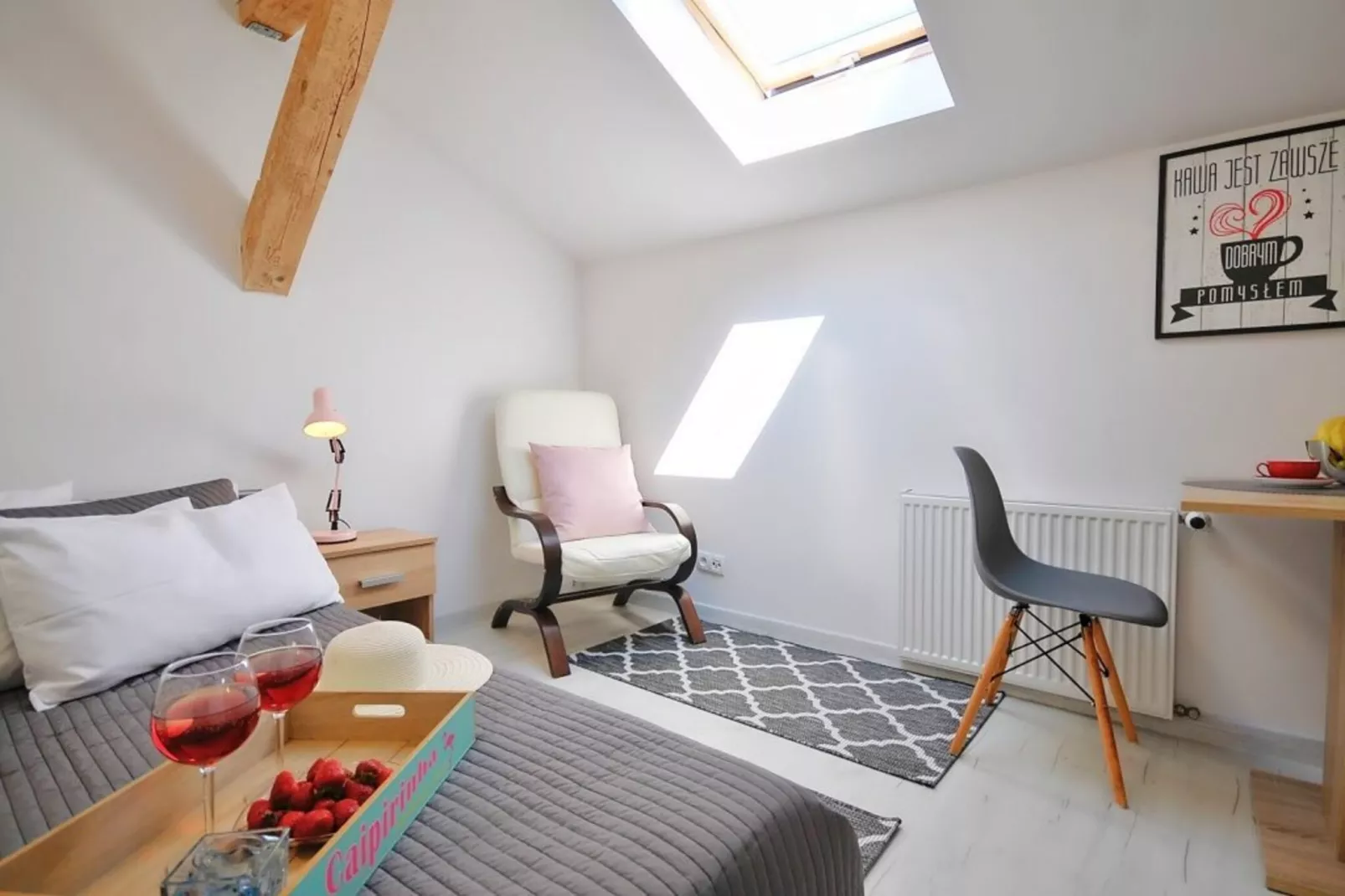 	Studio 2-osobowe nr 2 17 m2 na poddaszu Ustronie Morskie-Bedroom