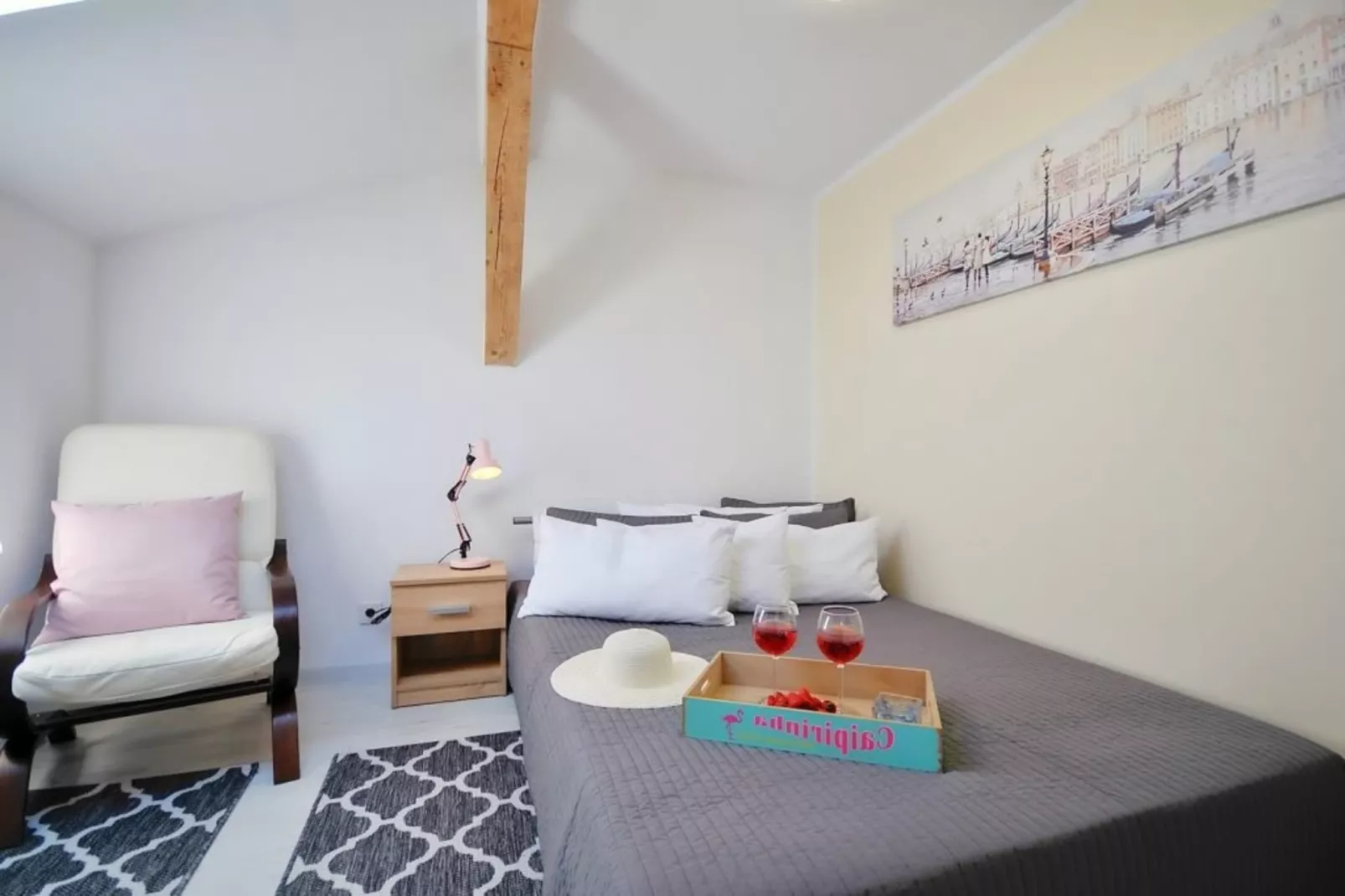 	Studio 2-osobowe nr 2 17 m2 na poddaszu Ustronie Morskie-Bedroom