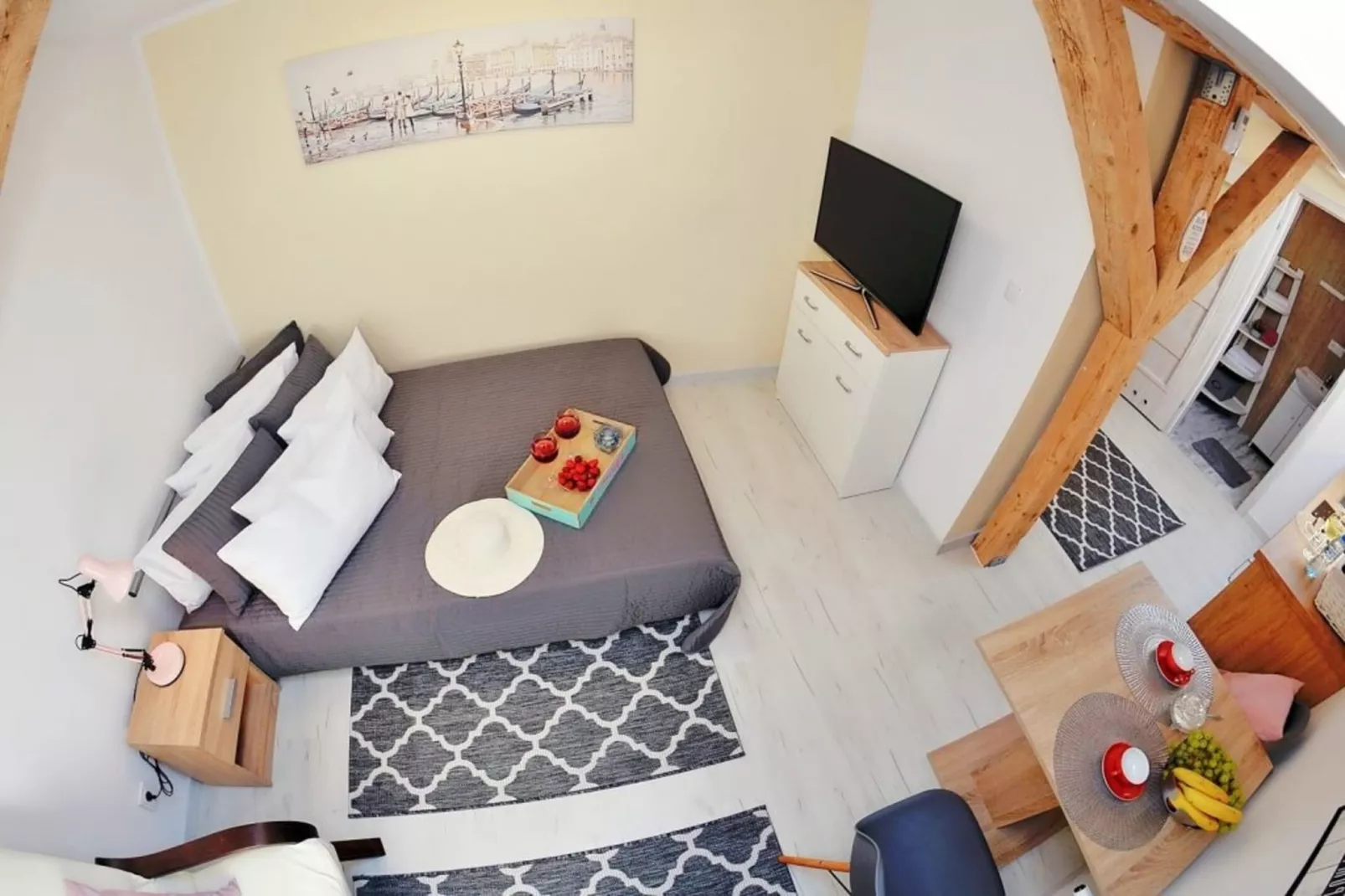 	Studio 2-osobowe nr 2 17 m2 na poddaszu Ustronie Morskie-Bedroom