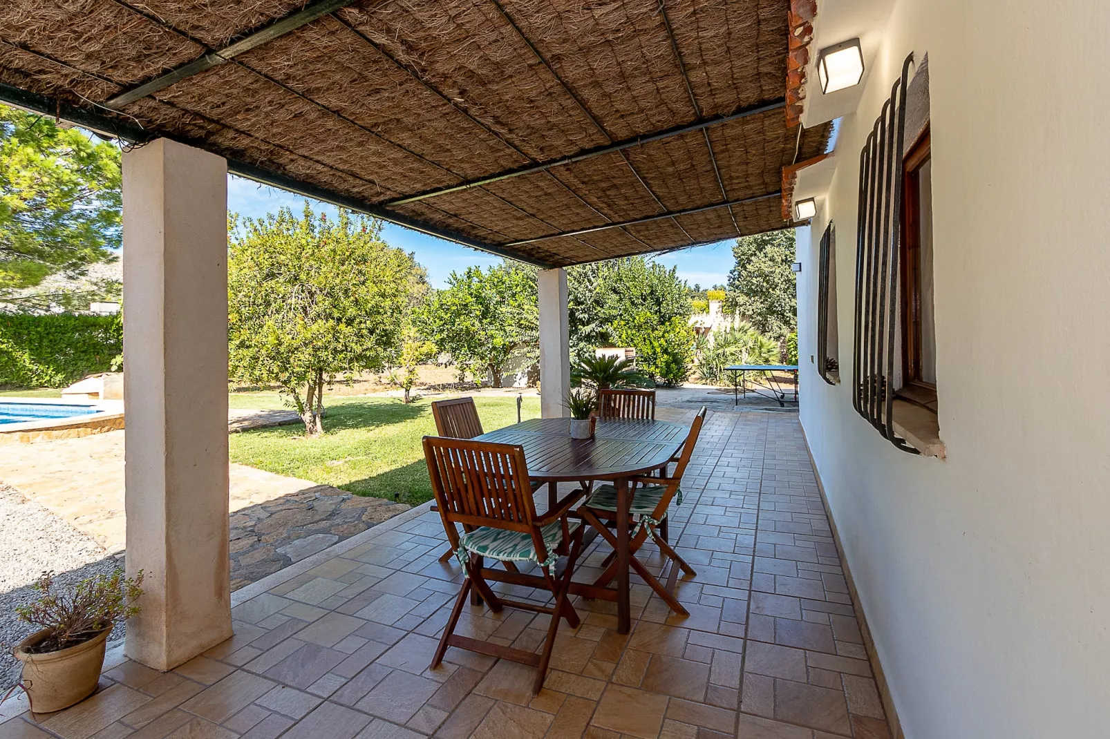 VILLA LAS PALMERAS IDEAL PARA TELETRABAJAR EN POLL-Terrace balcony