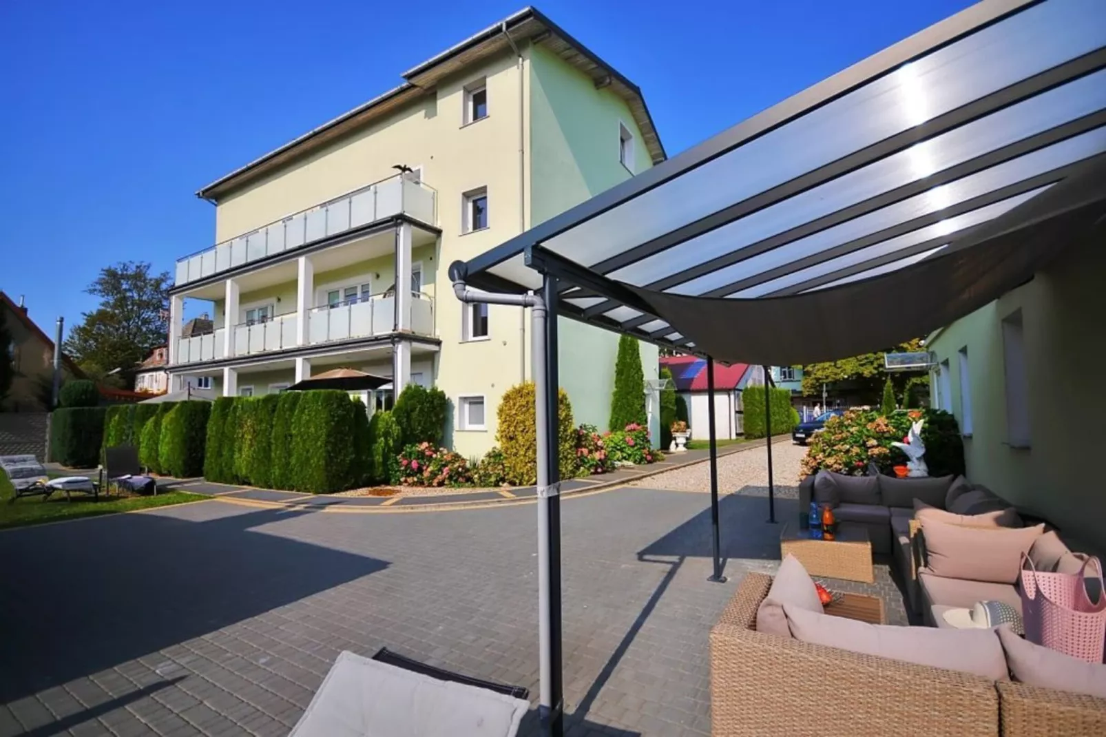 Studio 2-osobowe nr 3 16 m2 na poddaszu Ustronie Morskie-Exterior summer