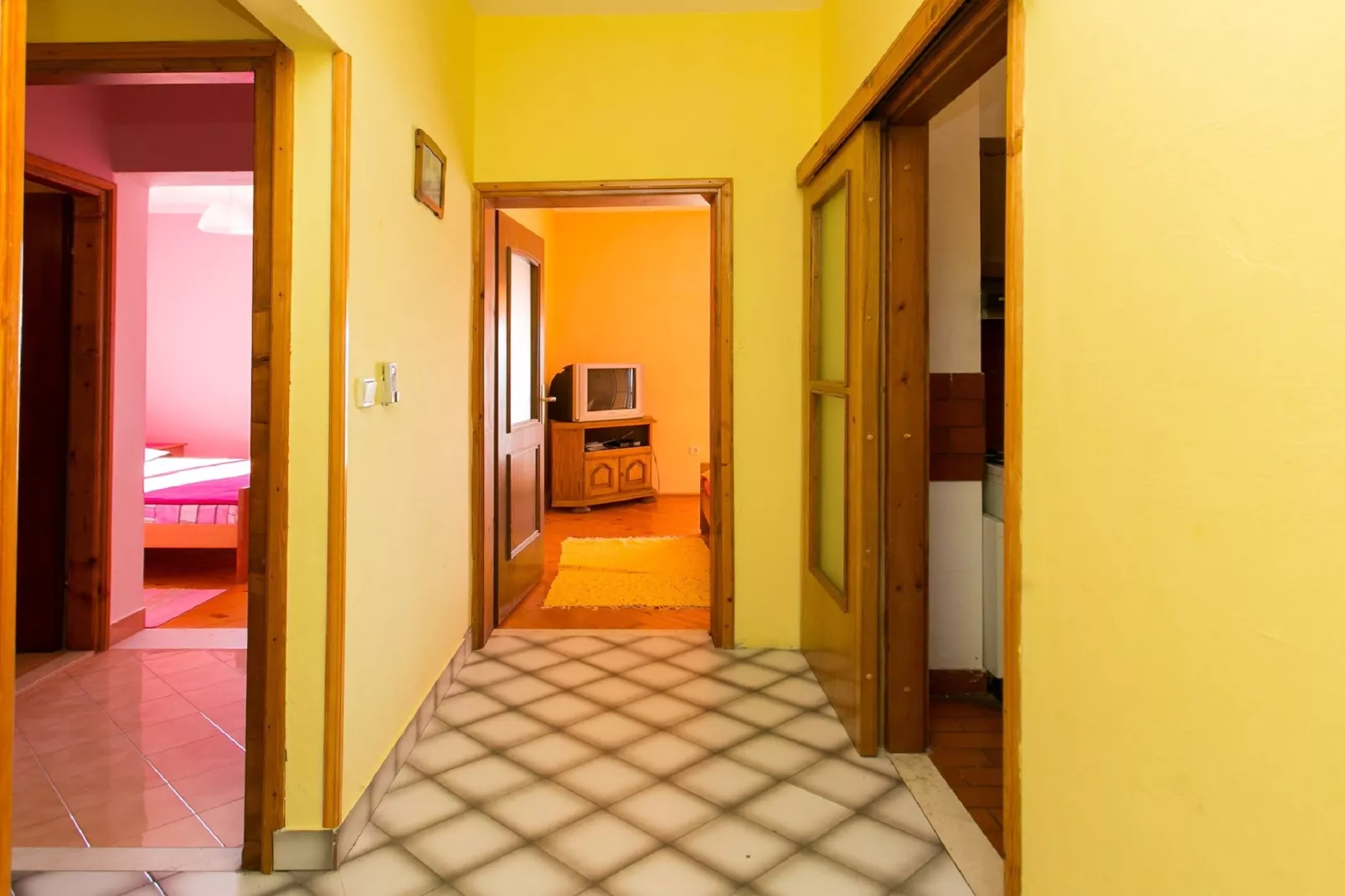 Apartments Neve - Two-Bedroom Apartment with Balcony and Sea View-Indoor
