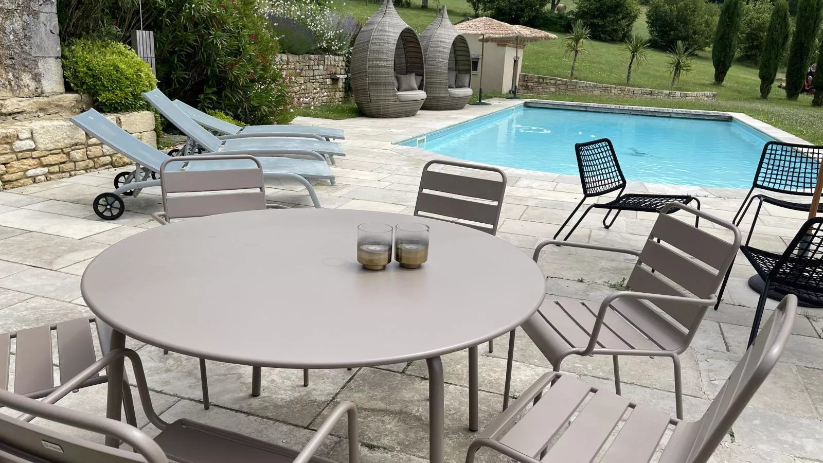 Petit gite Saint Martin le Redon-Terrassenbalkon