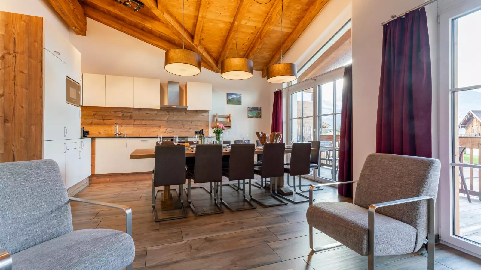 Penthouse Maiskogel-view 224-Wohnzimmer