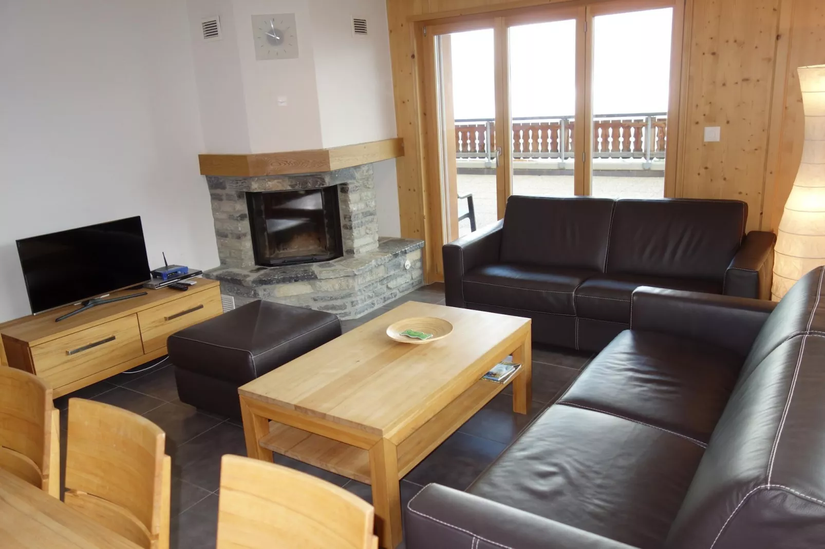 Hauts de Veysonnaz HV2 001 - SAUNA apartment 8 per-Living room