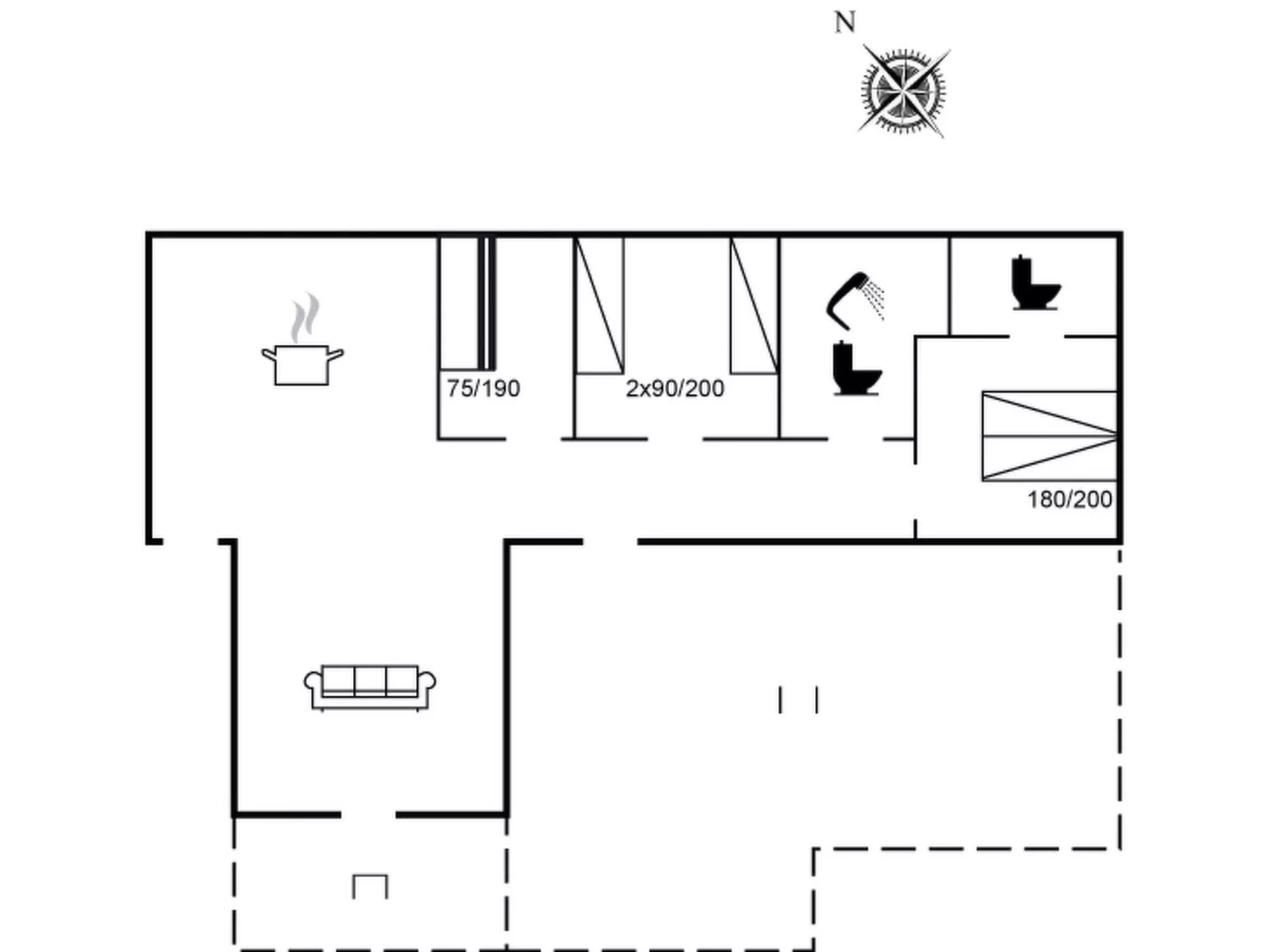 "Carelle" - 300m from the sea-Inside