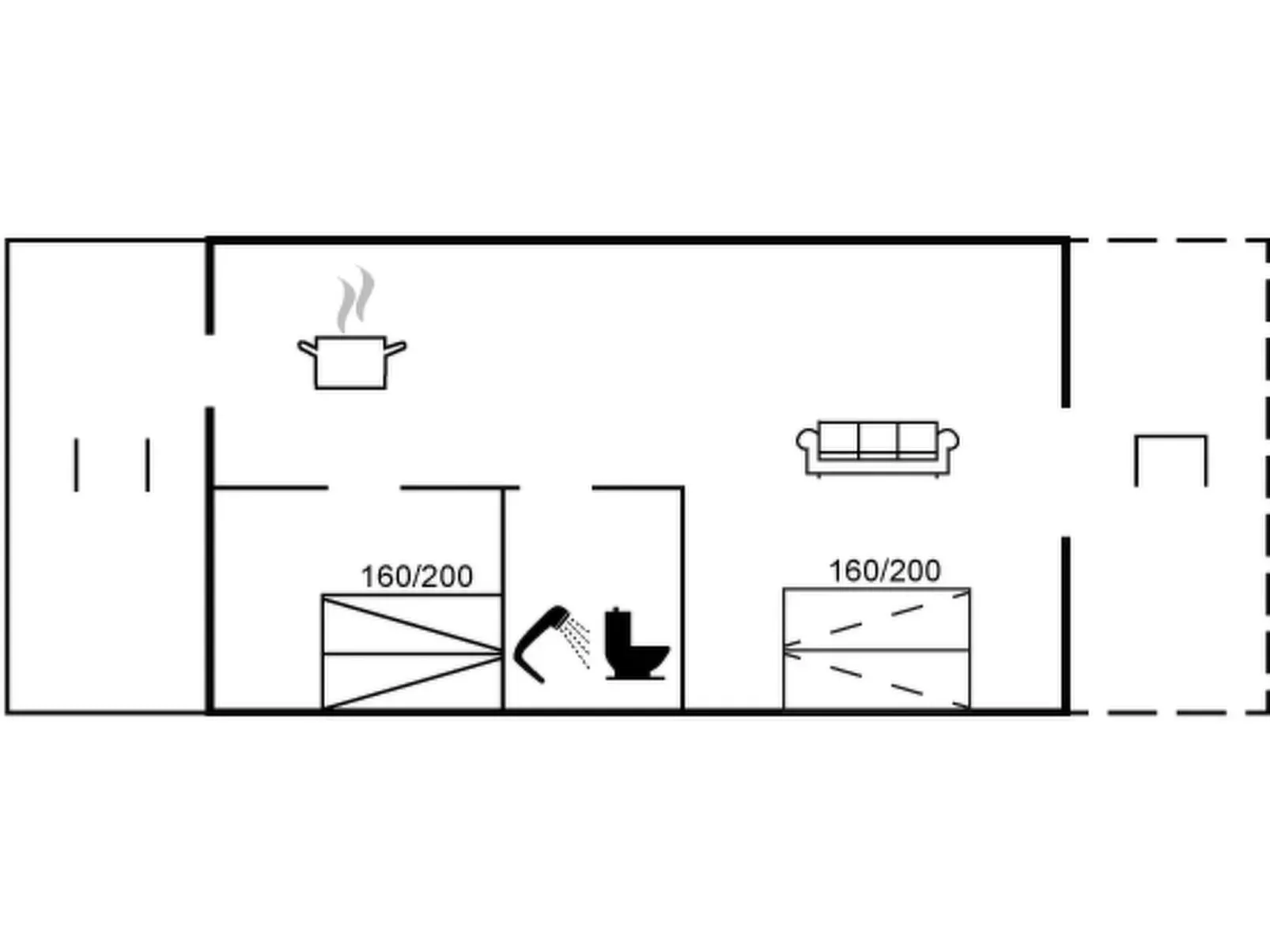 "Feodora" - 100m from the sea-Inside