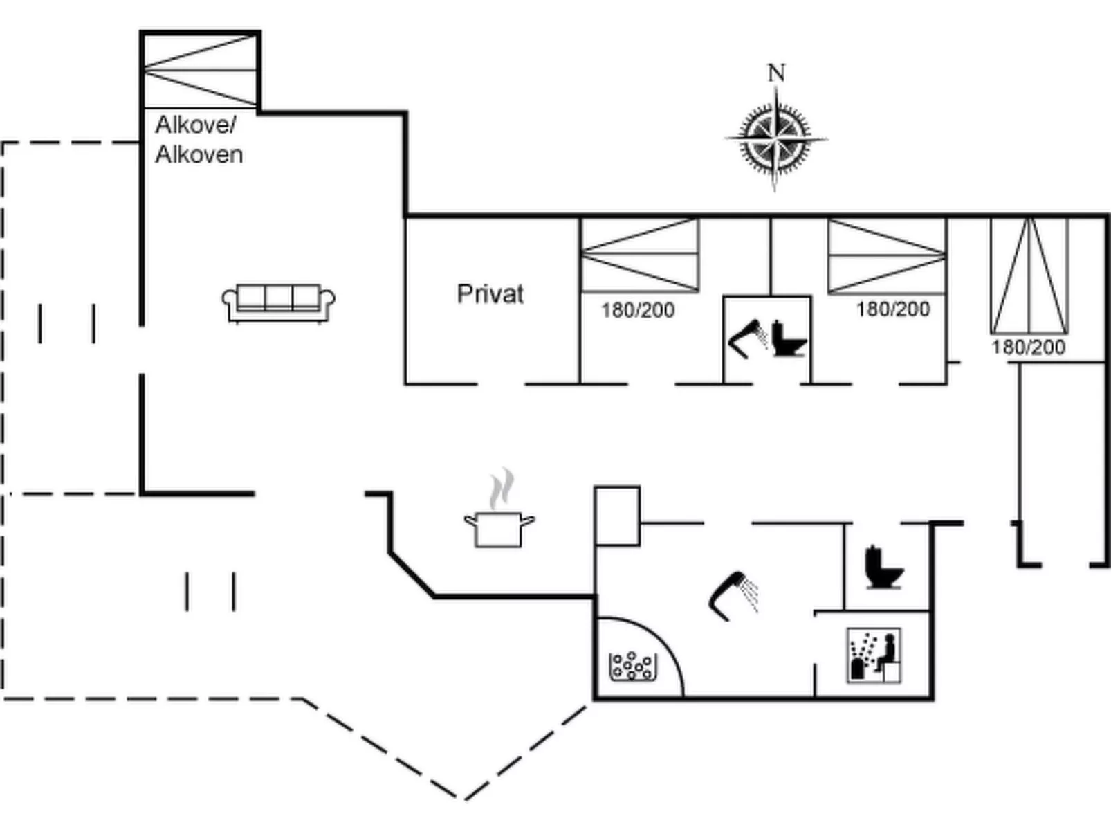 "Tilje" - 500m from the sea-Inside