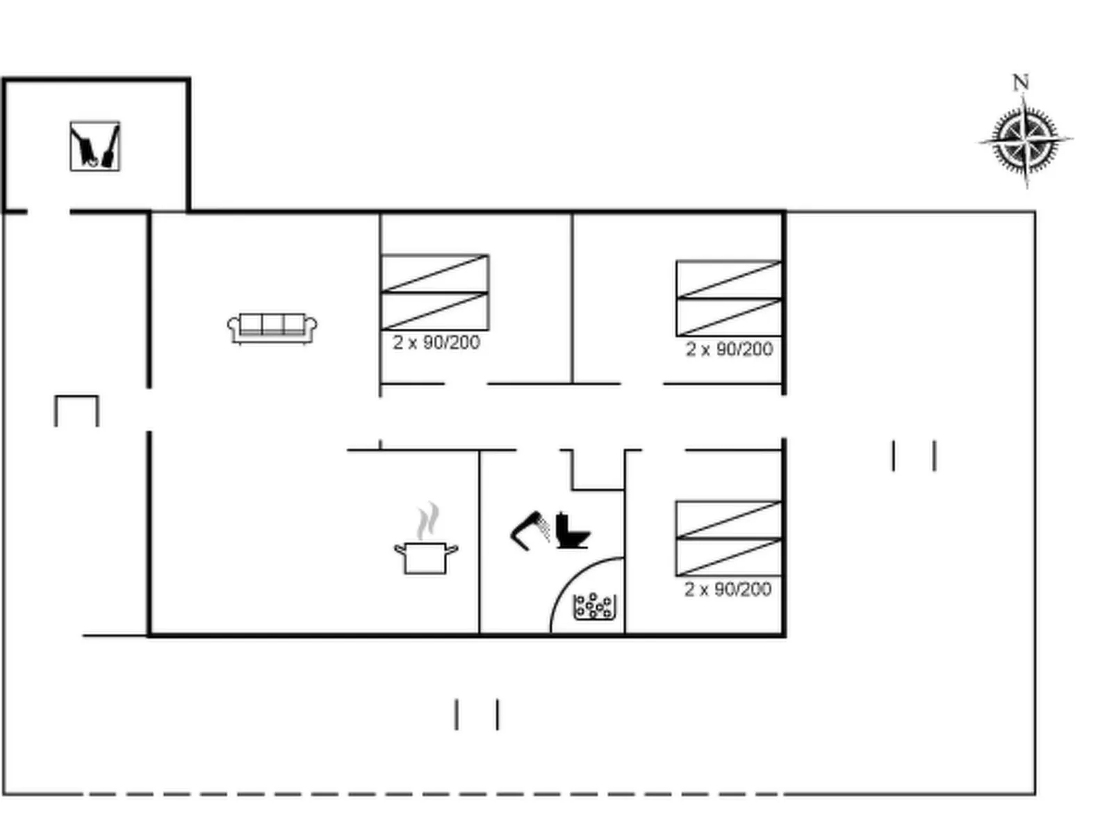 "Eirik" - 2.5km from the sea-Inside