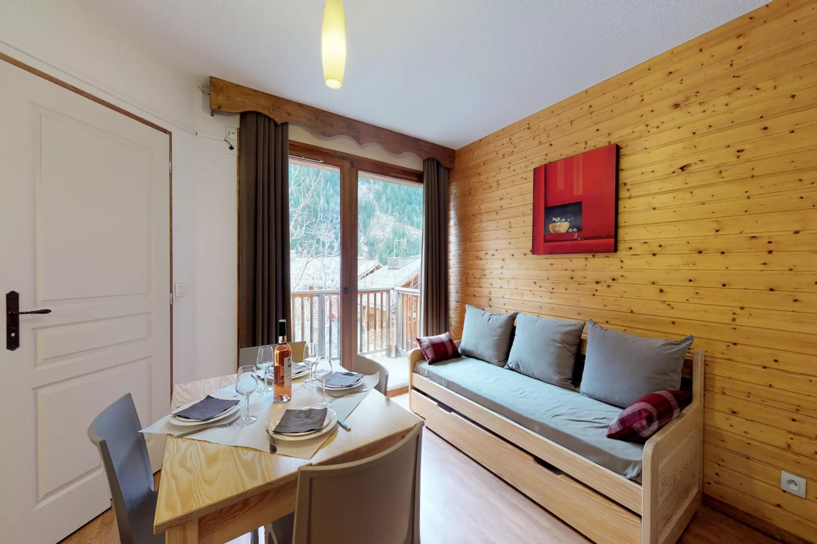 Hameau 4 201 - SPA & PISCINE appartement 4 pers-Living room