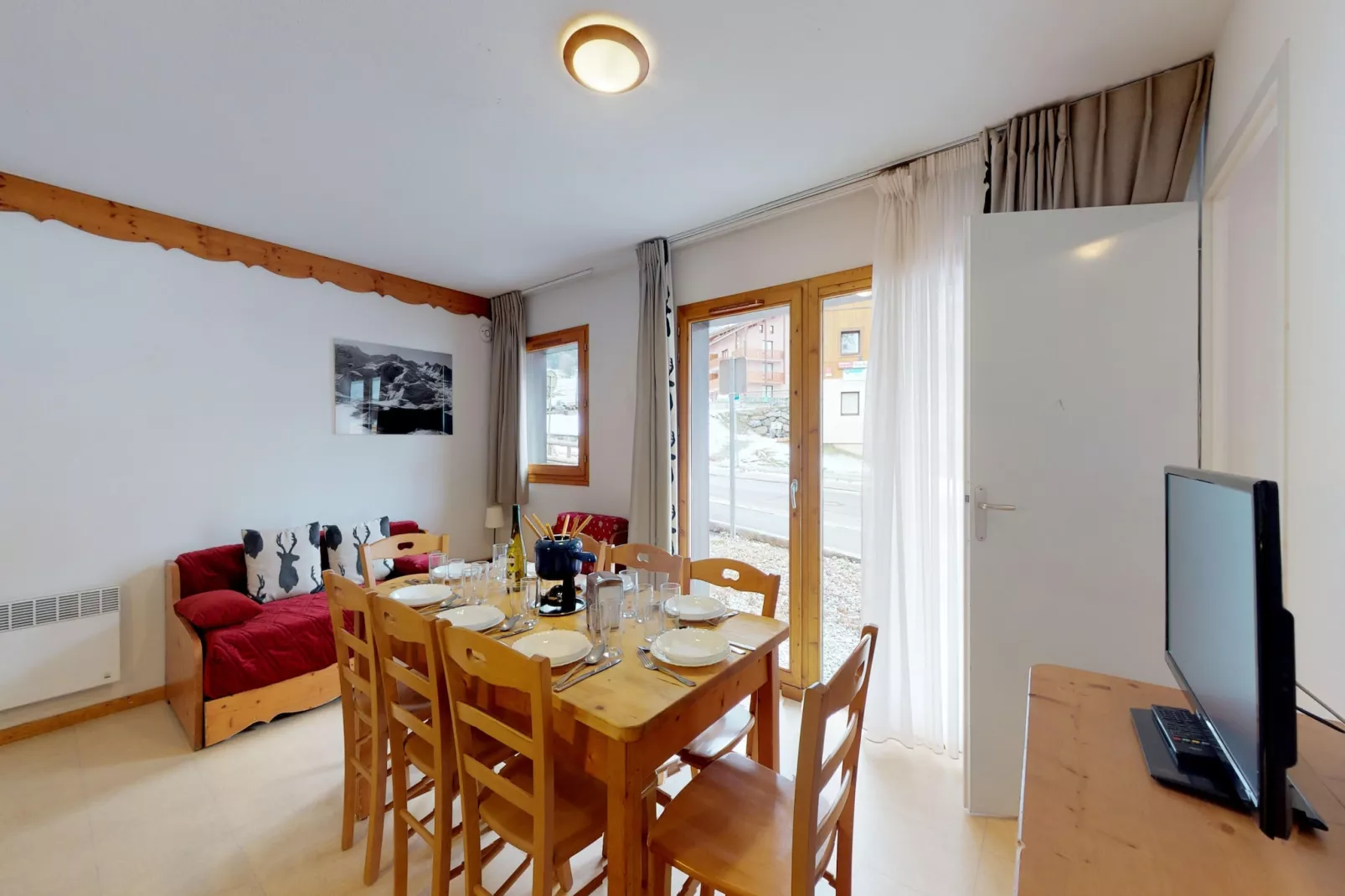 Balcons G 025 - PARC NAT. VANOISE appart. 8 pers.-Living room