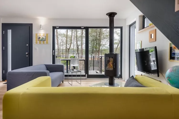 Domy wakacyjne dla 5 osób nad jeziorem Wisełka-Wohnzimmer