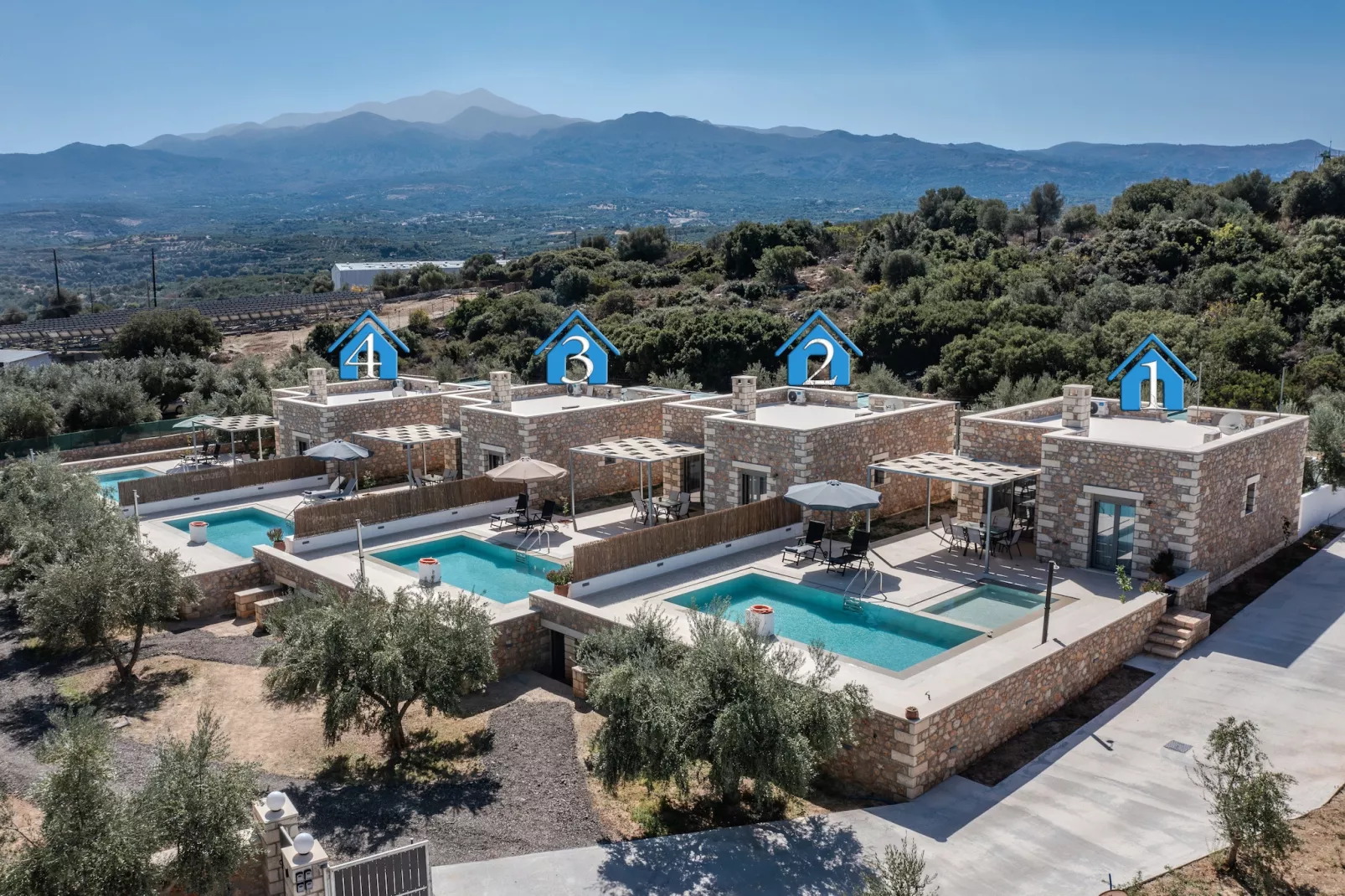 Melidoni Stone Villa 3-Outdoor