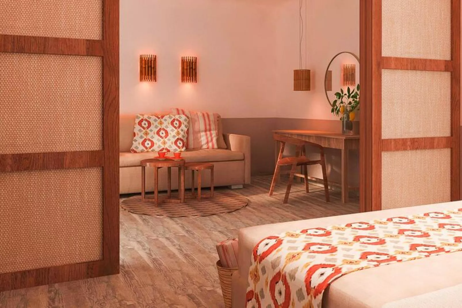Holiday resort Asteris Village, Gerakini-Maisonette 150 qm-Salon