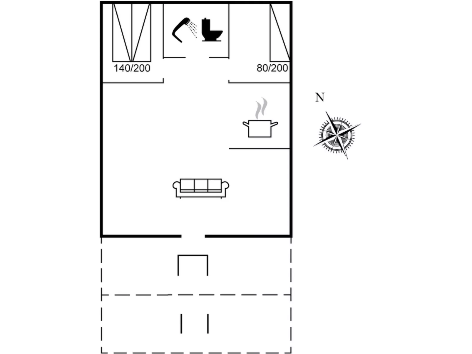 "Urban" - 140m from the sea-Inside