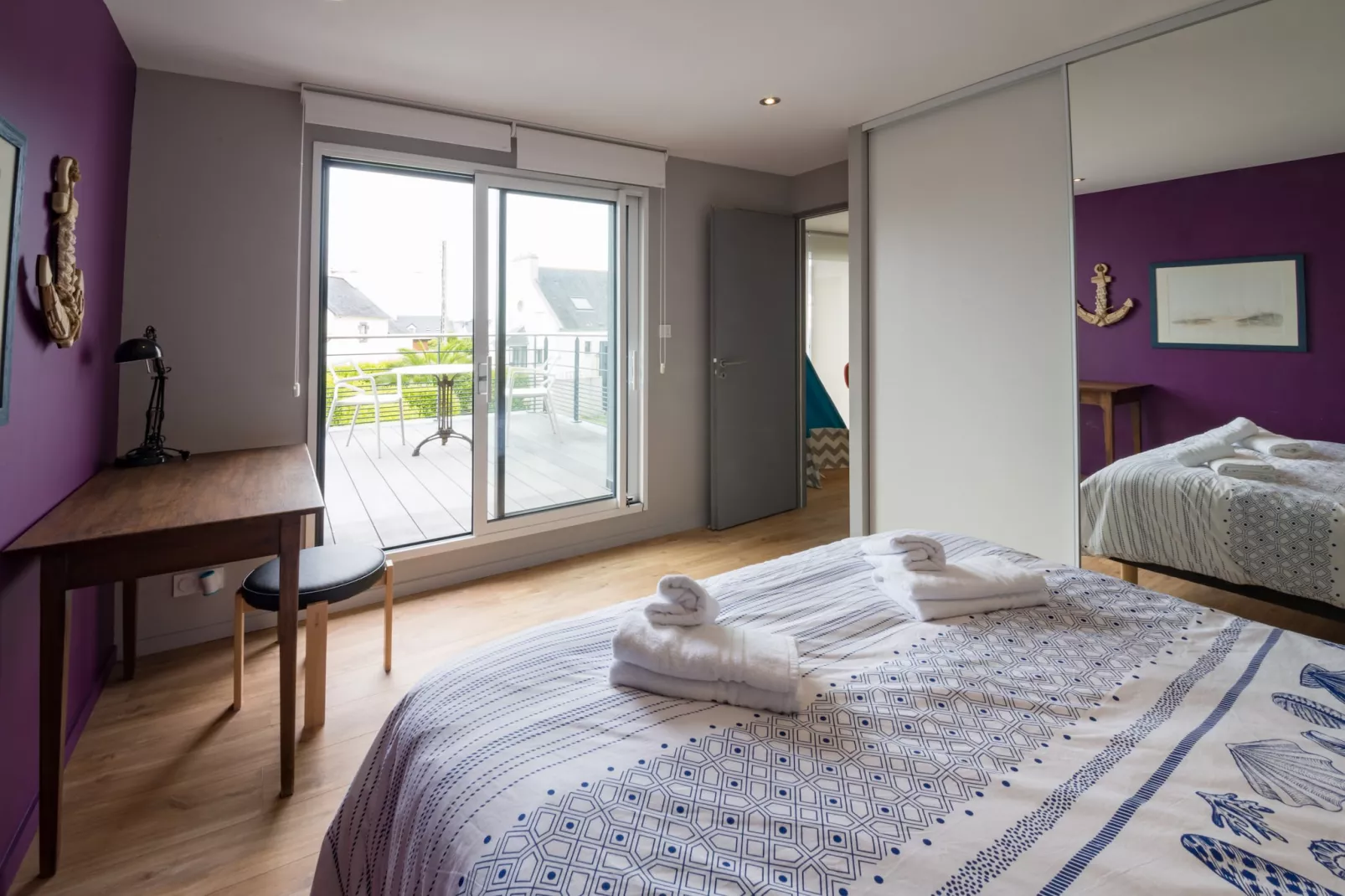 EOR GLAS - Portsall-Bedroom