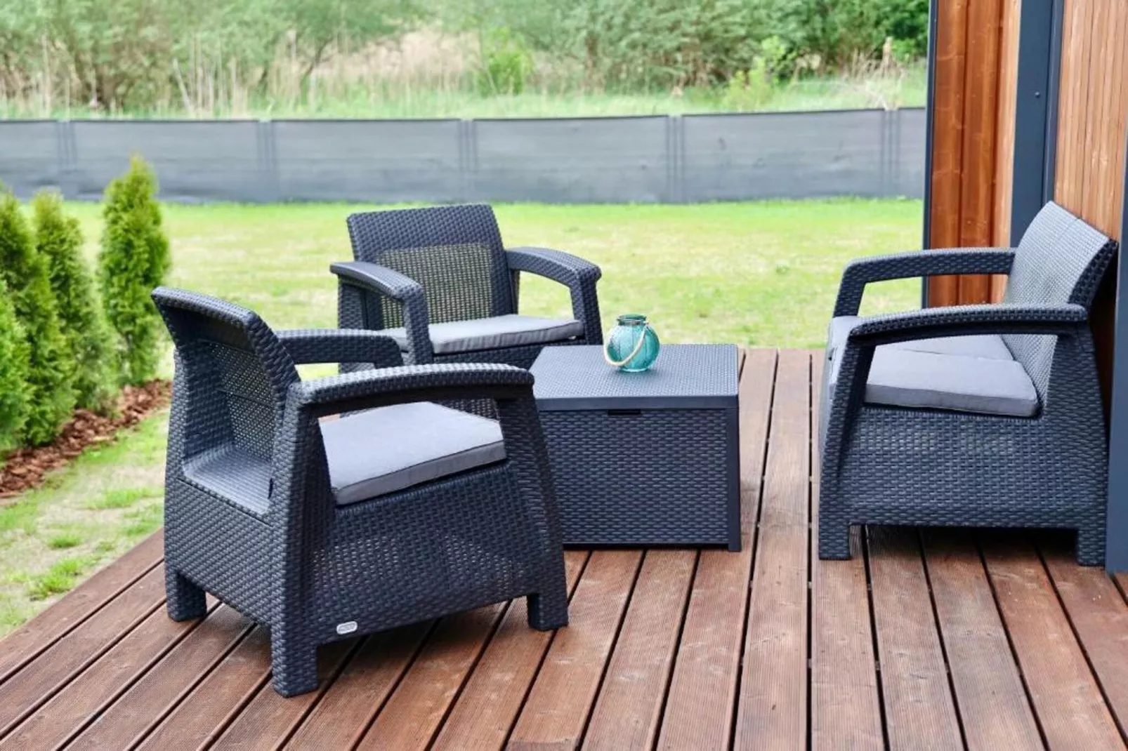 Komfortowy dom wakacyjny bliźniak przy plaży w Stepnicy-Terrace balcony