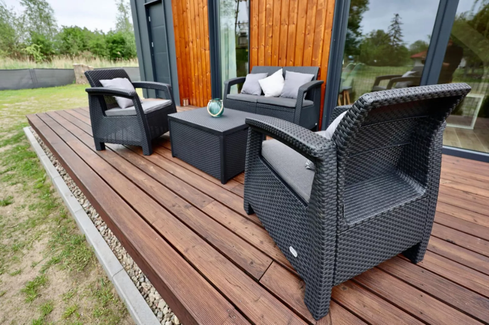 Połowa domu wakacyjnego przy plaży w Stepnicy-Balcon-terrasse