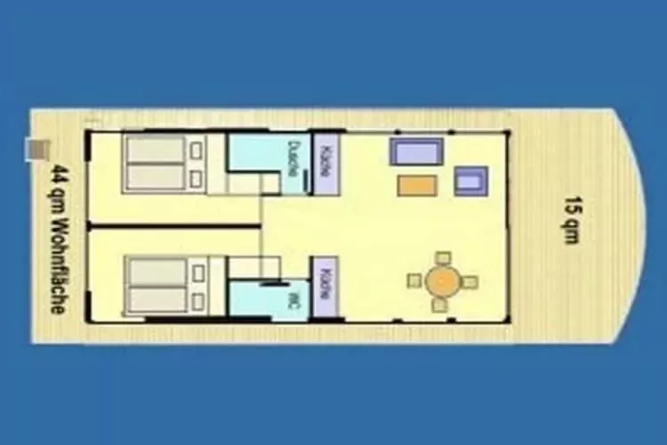 Floating 44 / Boot 7 / 4 Personen-Floor plan