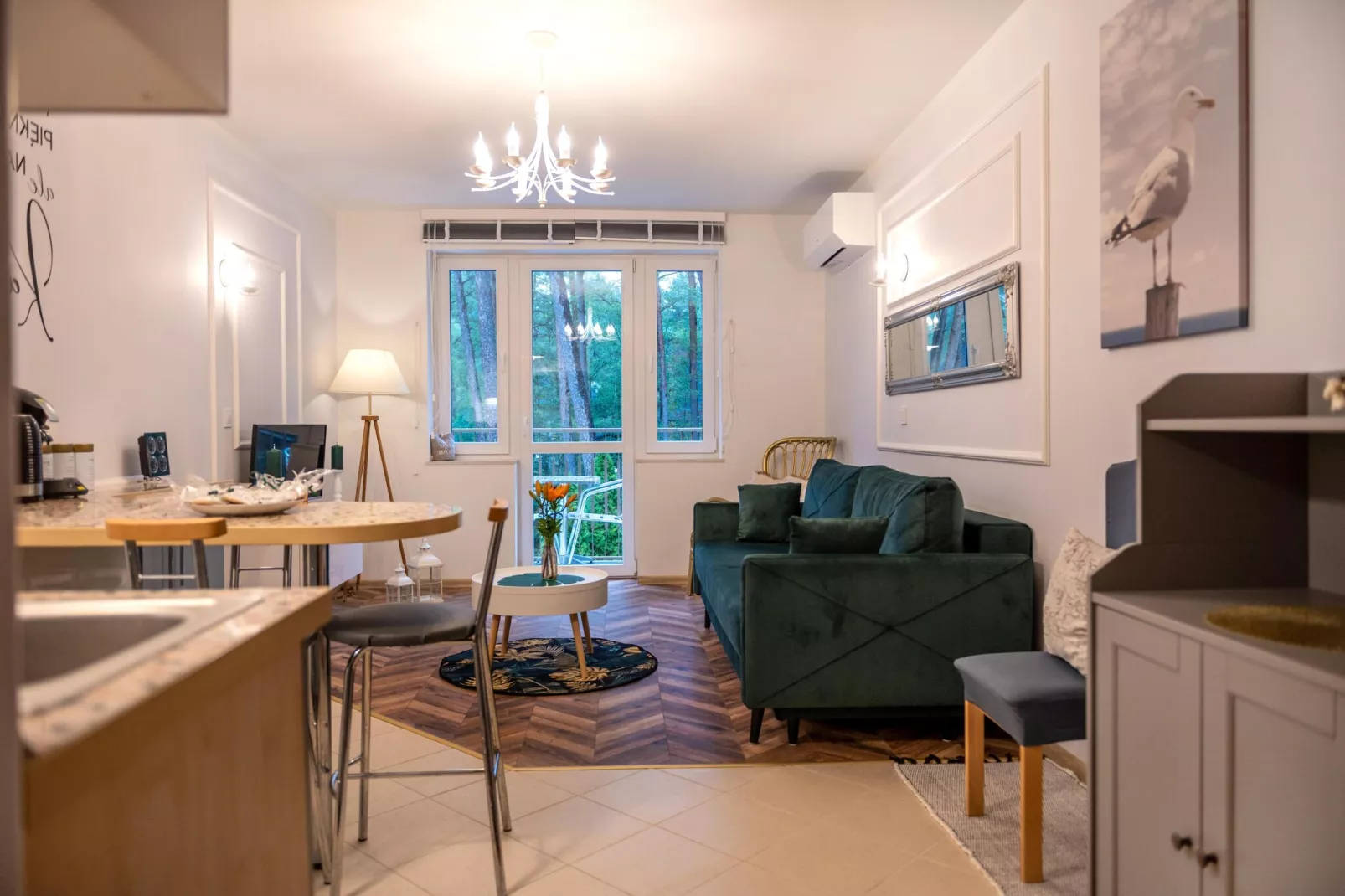 Apartament Zachodnia 24 Nr 7 Pobierowo-Living room