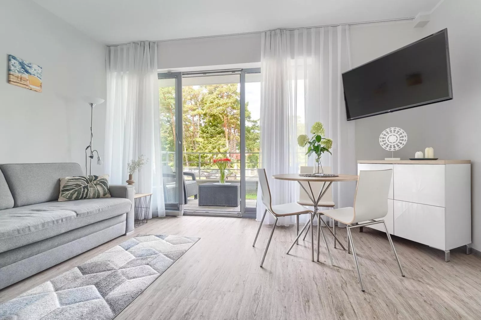 Apartament 4-osobowy Grunwaldzka 12A-2 Pobierowo-Living room