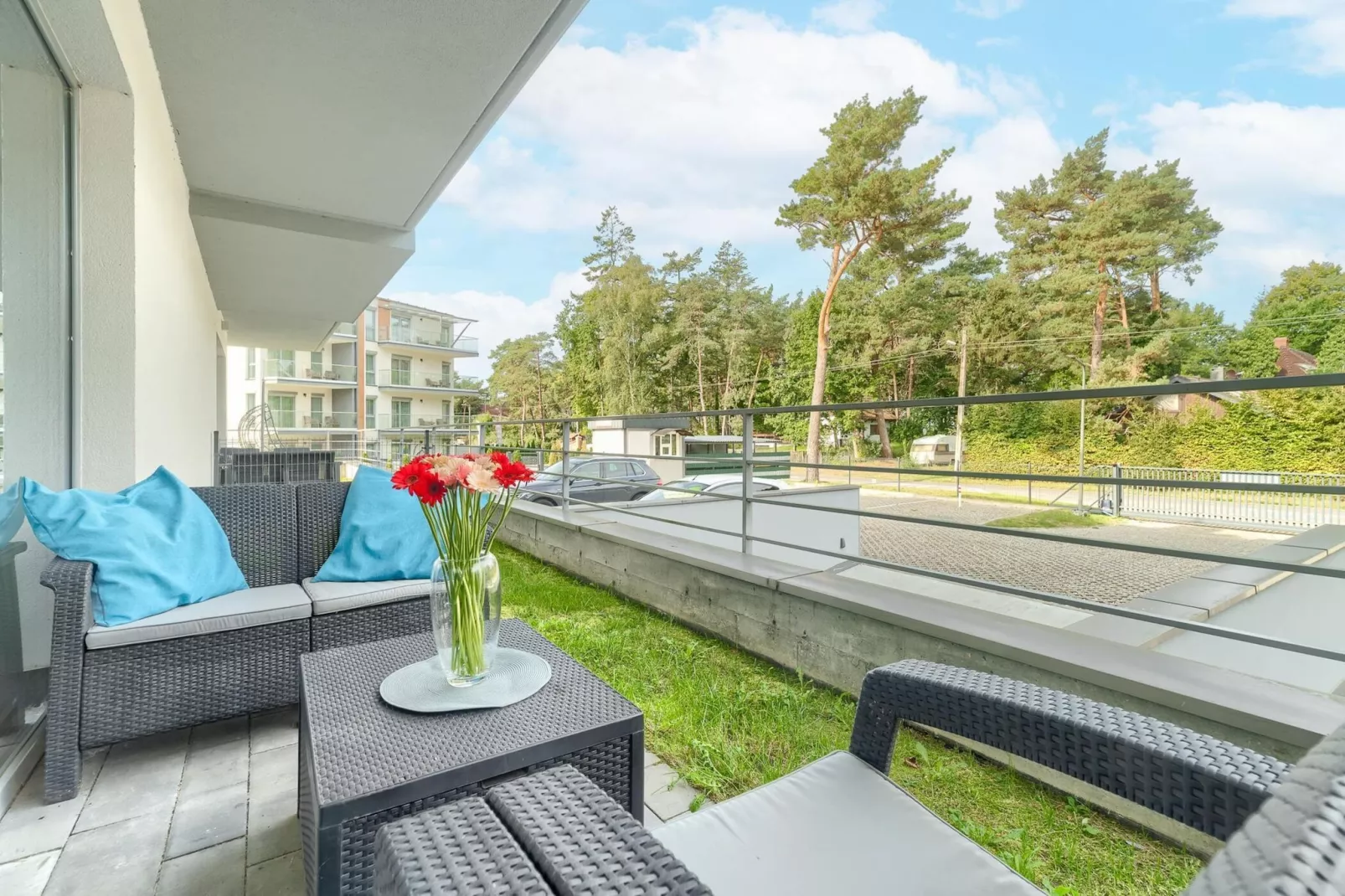 Apartament 4-osobowy Grunwaldzka 12A-2 Pobierowo-Terrace balcony