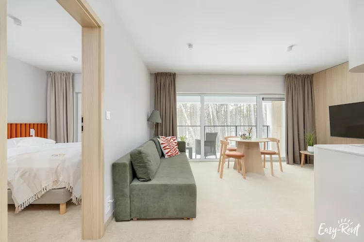 Apartament Uzdrowiskowa 4B-27 Łukęcin-Wohnzimmer