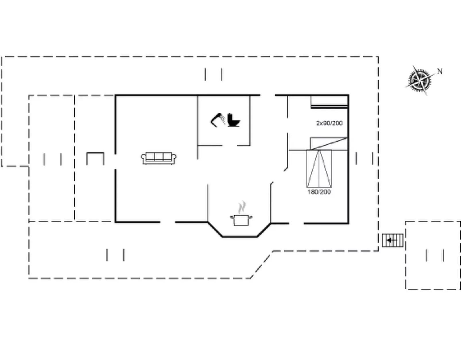 "Harthwik" - 10m from the sea-Inside