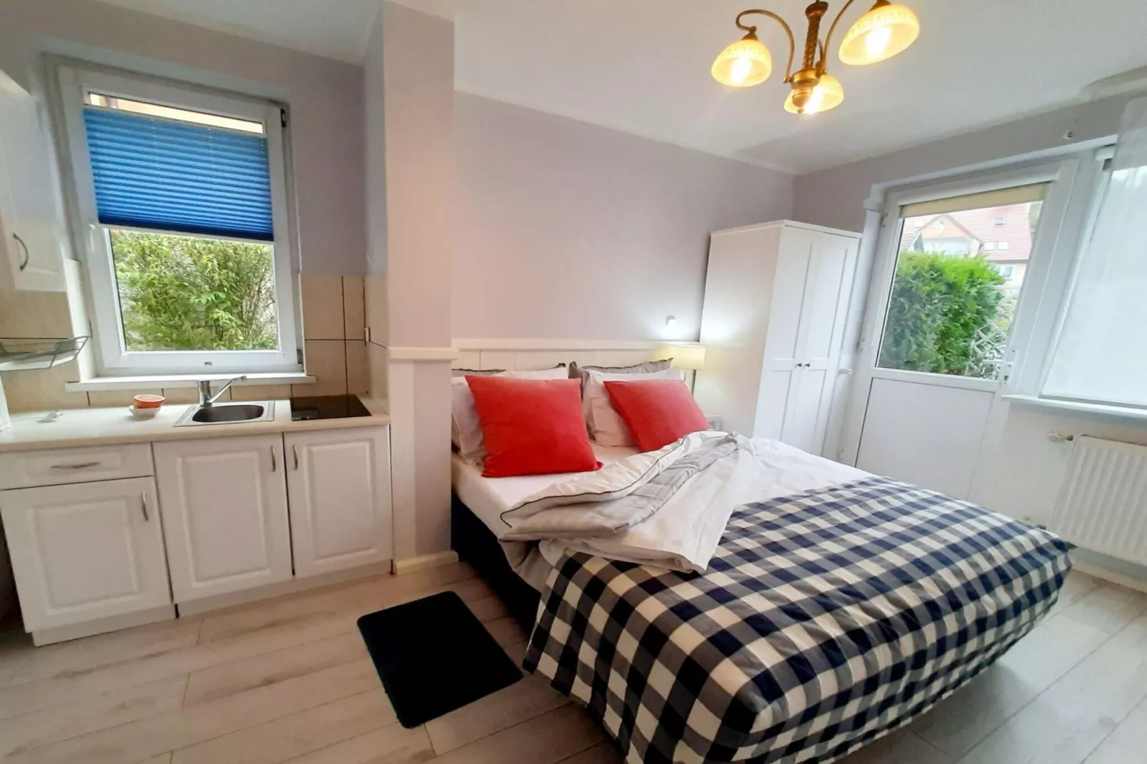 Studio 2-osobowe parter-Schlafzimmer