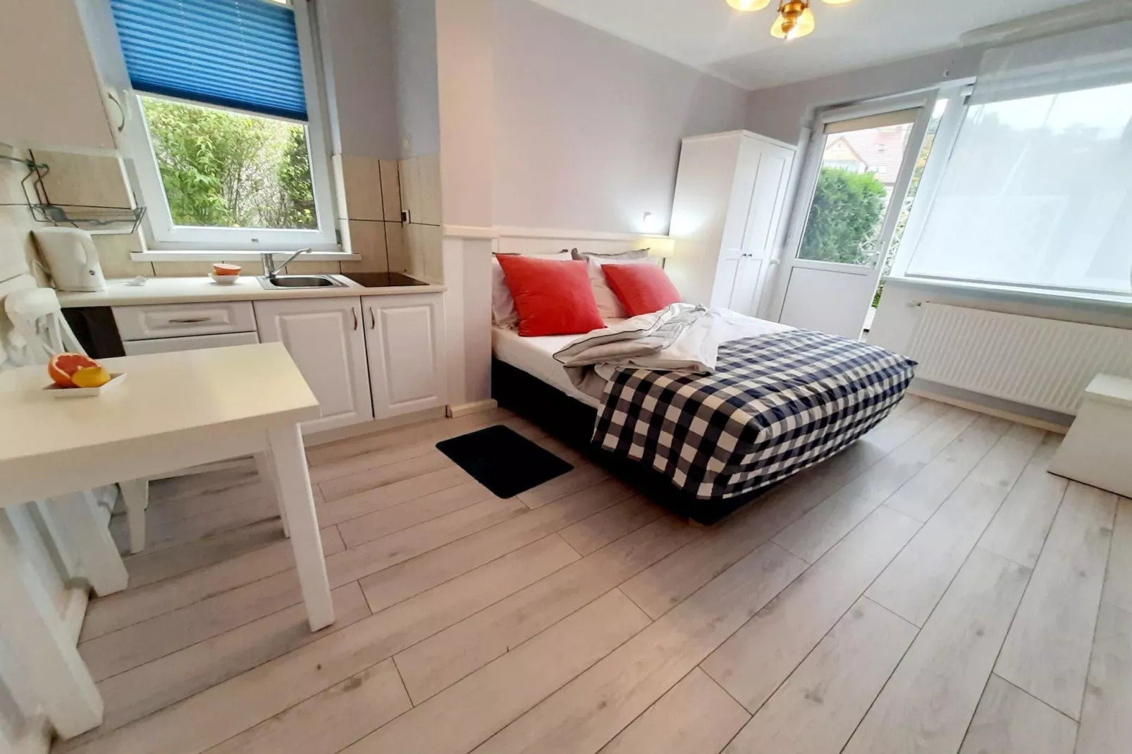 Studio 2-osobowe parter-Schlafzimmer