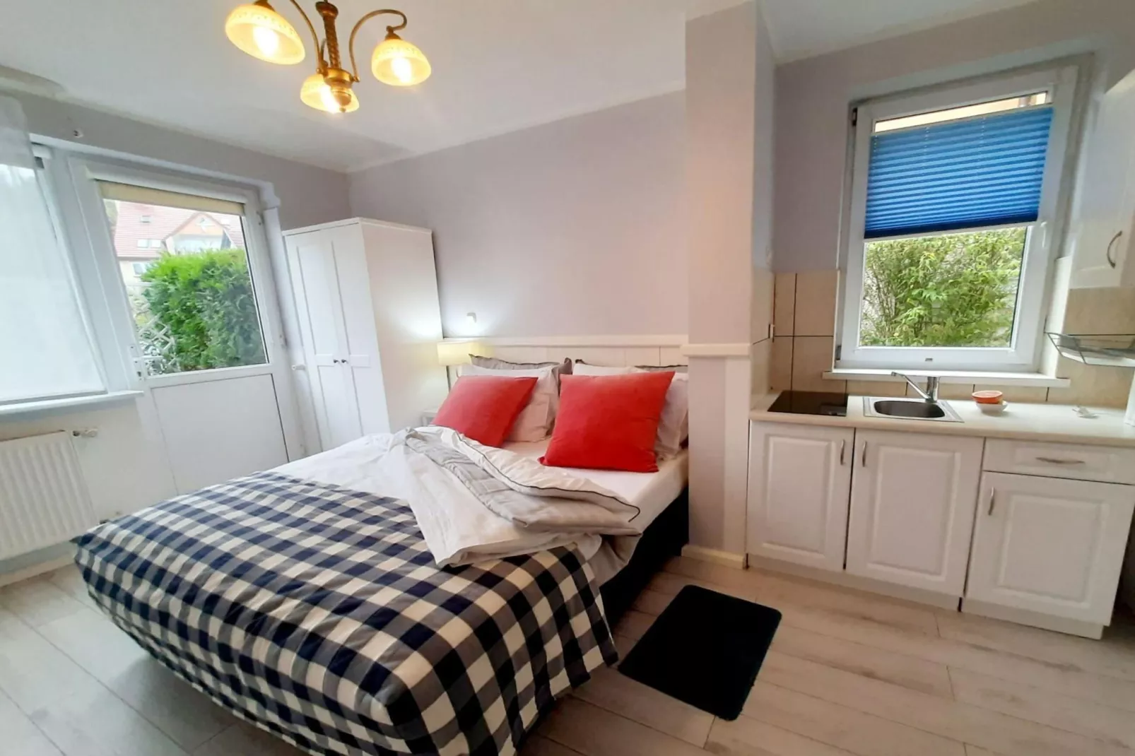 Studio 2-osobowe parter-Schlafzimmer