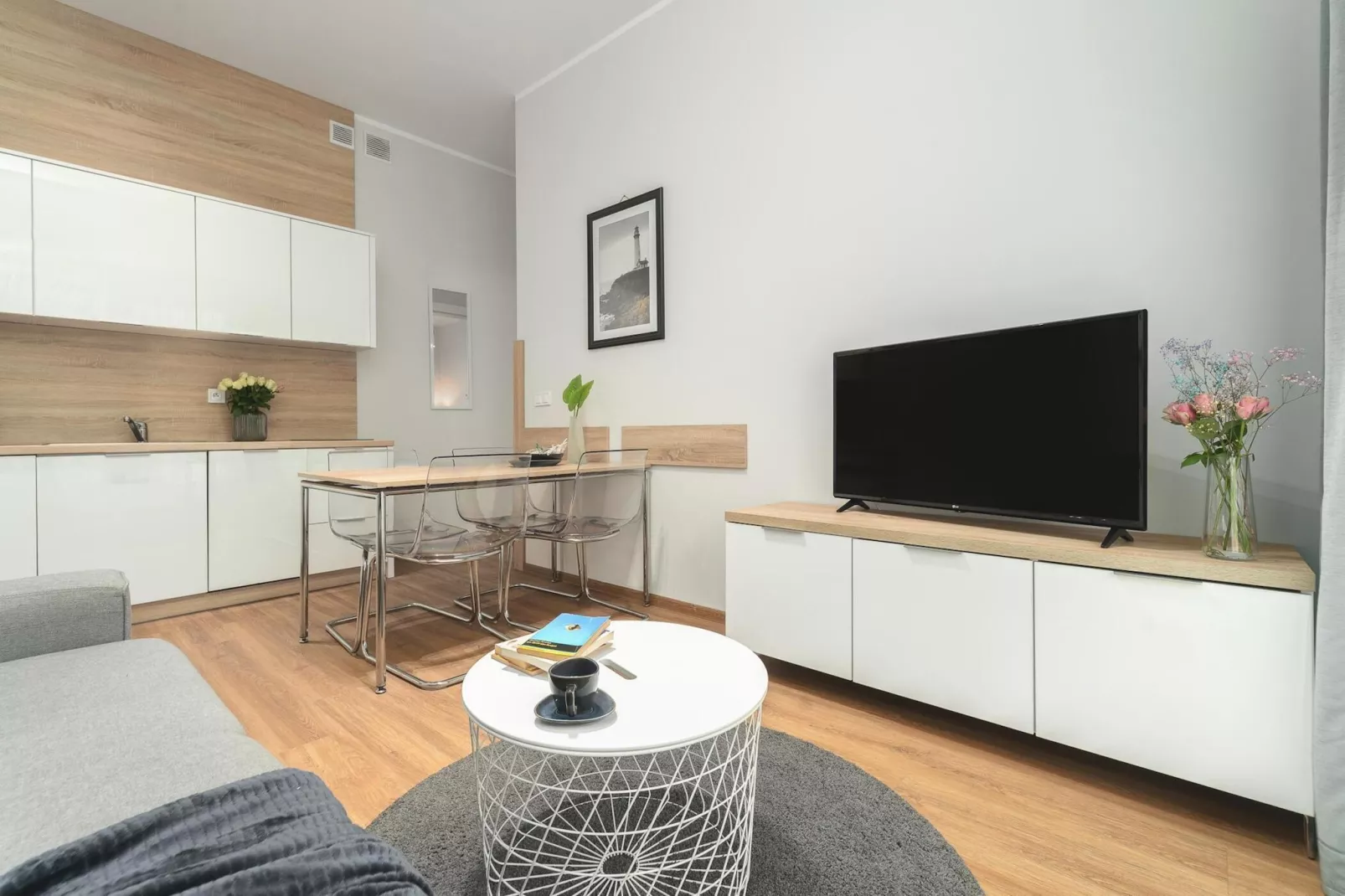 Apartament dla 4 osób Grunwaldzka 12c23 Pobierowo-Living room