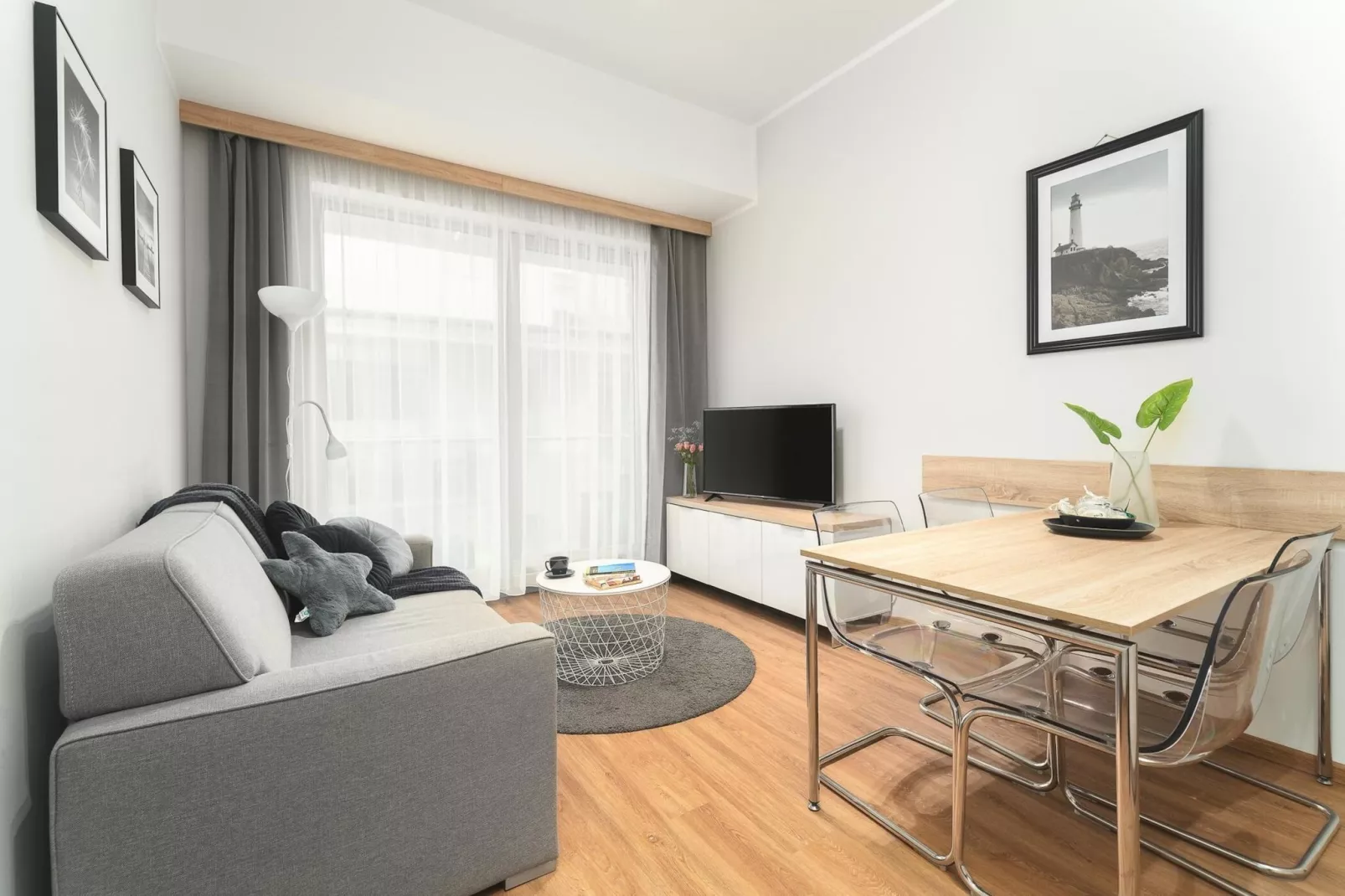 Apartament dla 4 osób Grunwaldzka 12c23 Pobierowo-Living room