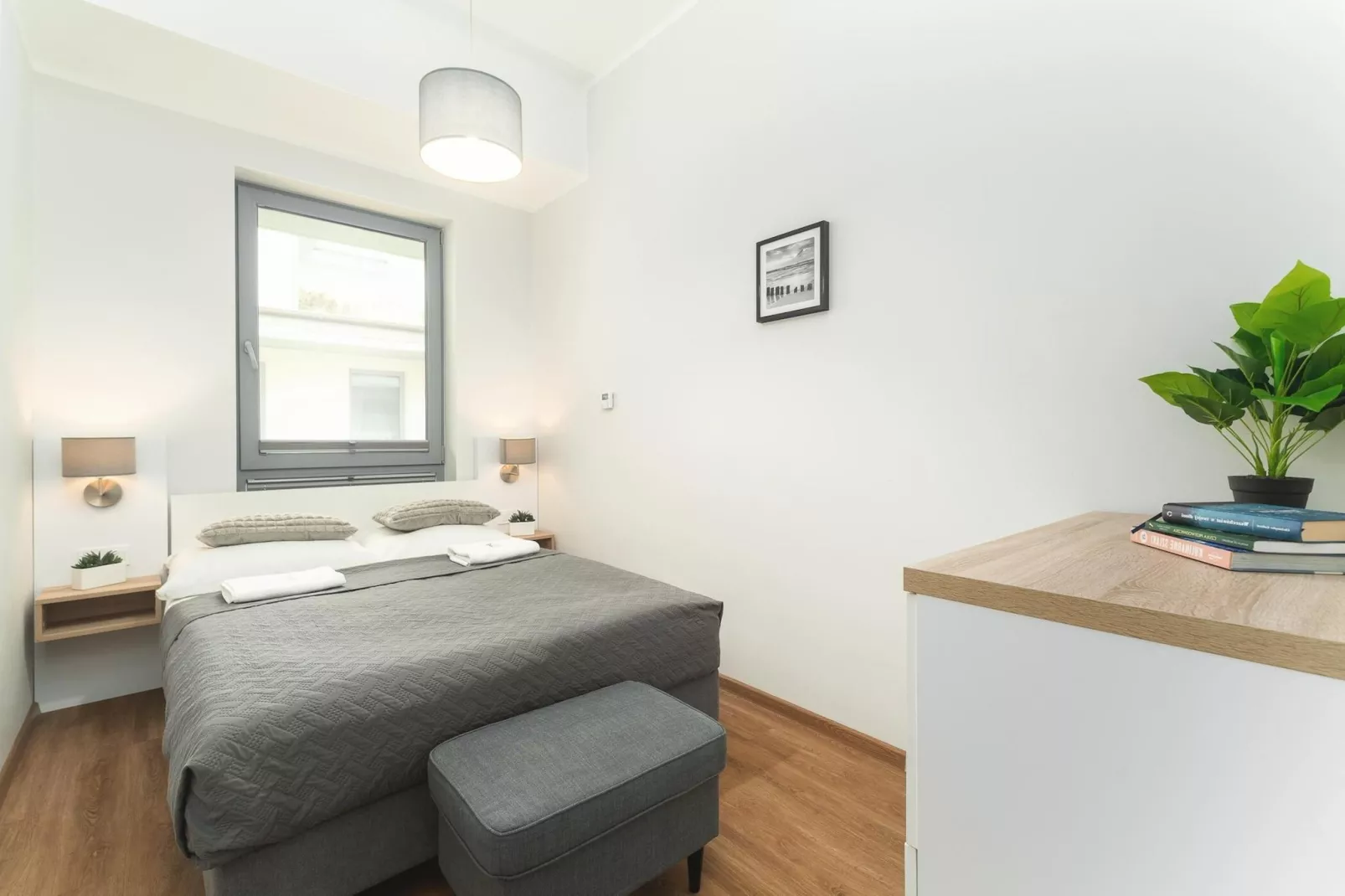 Apartament dla 4 osób Grunwaldzka 12c23 Pobierowo-Bedroom