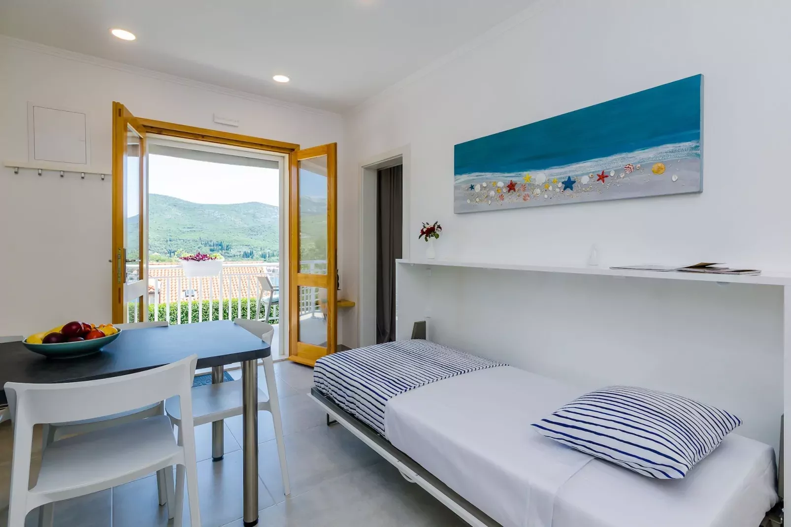Apartments Sara (Molunat) - Superior One Bedroom Apartment with Terrace and Sea View-Bedroom