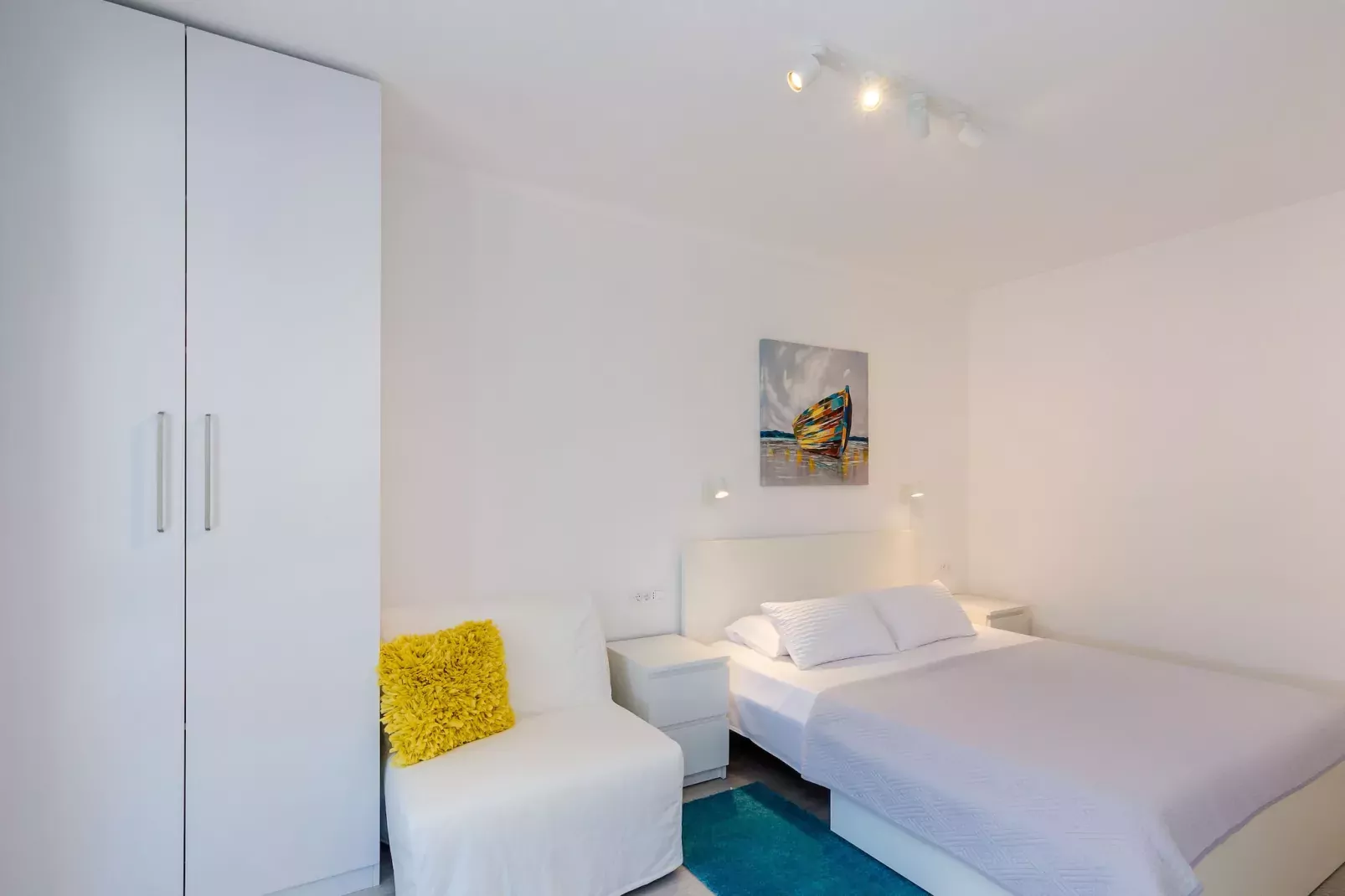 Apartments Sara (Molunat) - Superior One Bedroom Apartment with Terrace and Sea View-Bedroom