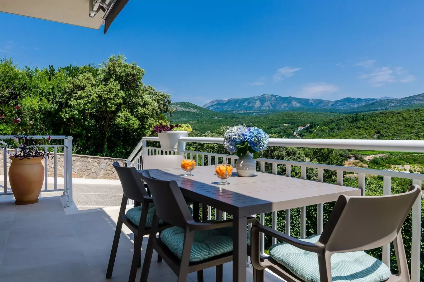 Apartments Sara (Molunat) - Superior One Bedroom Apartment with Terrace and Sea View-Terrace