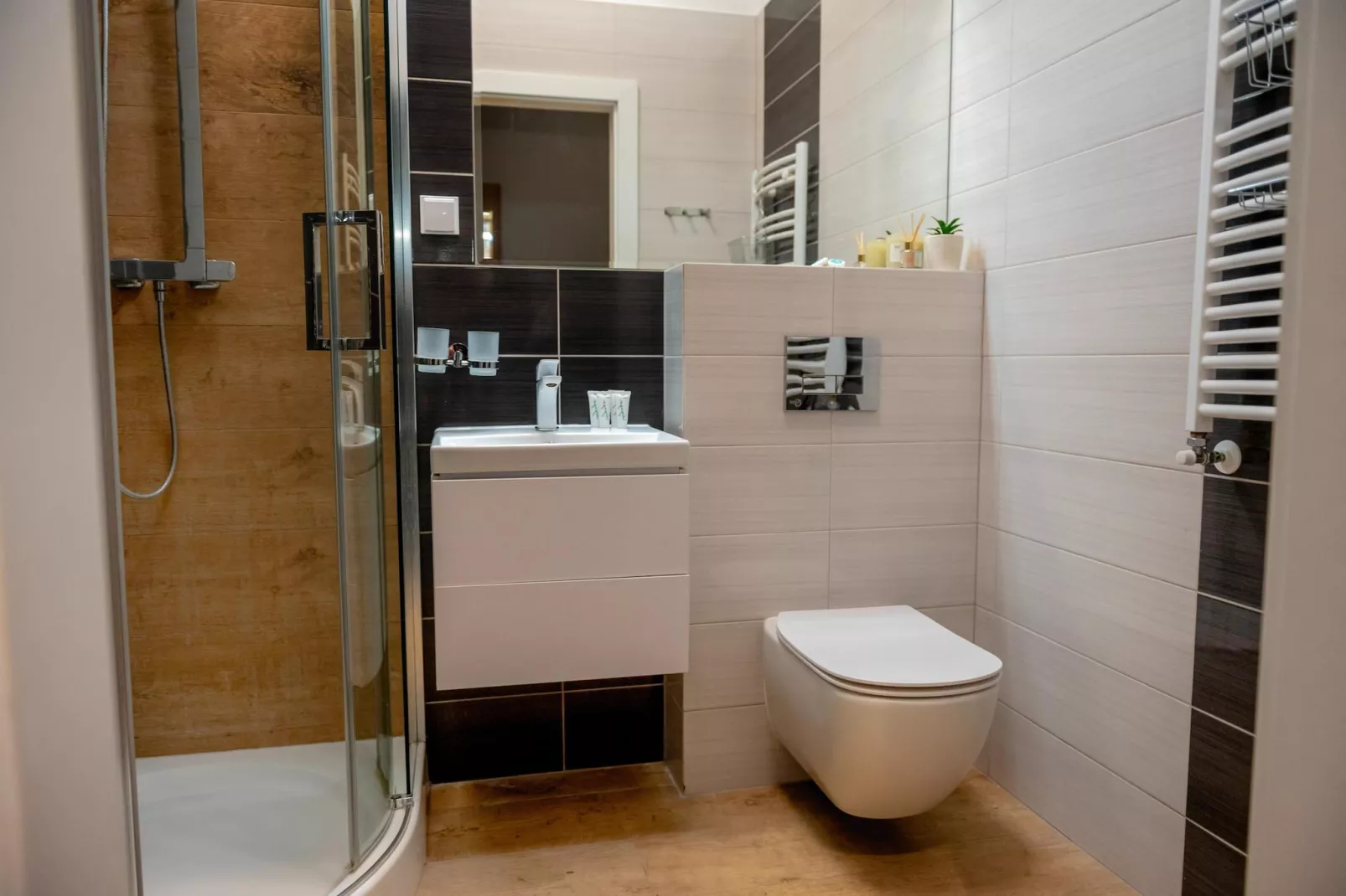 Apartament Grunwaldzka 12a-23 Pobierowo-Badezimmer