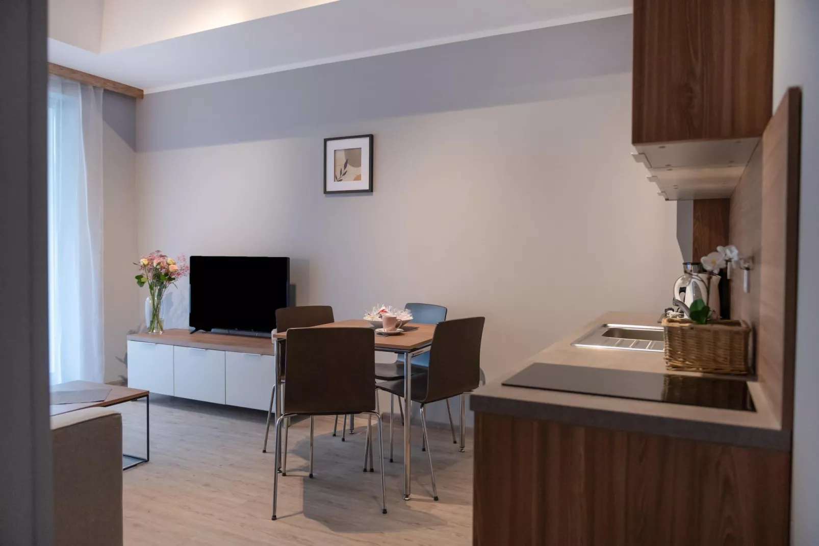 Apartament Grunwaldzka 12a-23 Pobierowo-Esszimmer