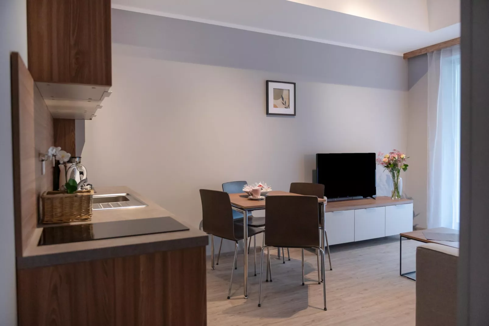 Apartament Grunwaldzka 12a-23 Pobierowo-Esszimmer