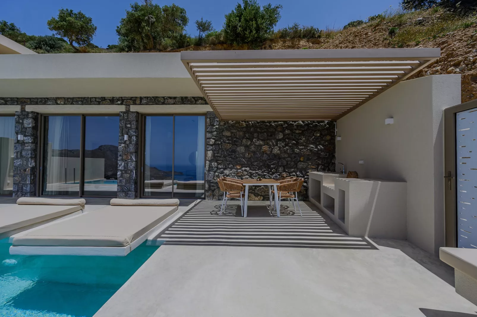 Pyrgos Exquisite 4 Villa-Terrasse