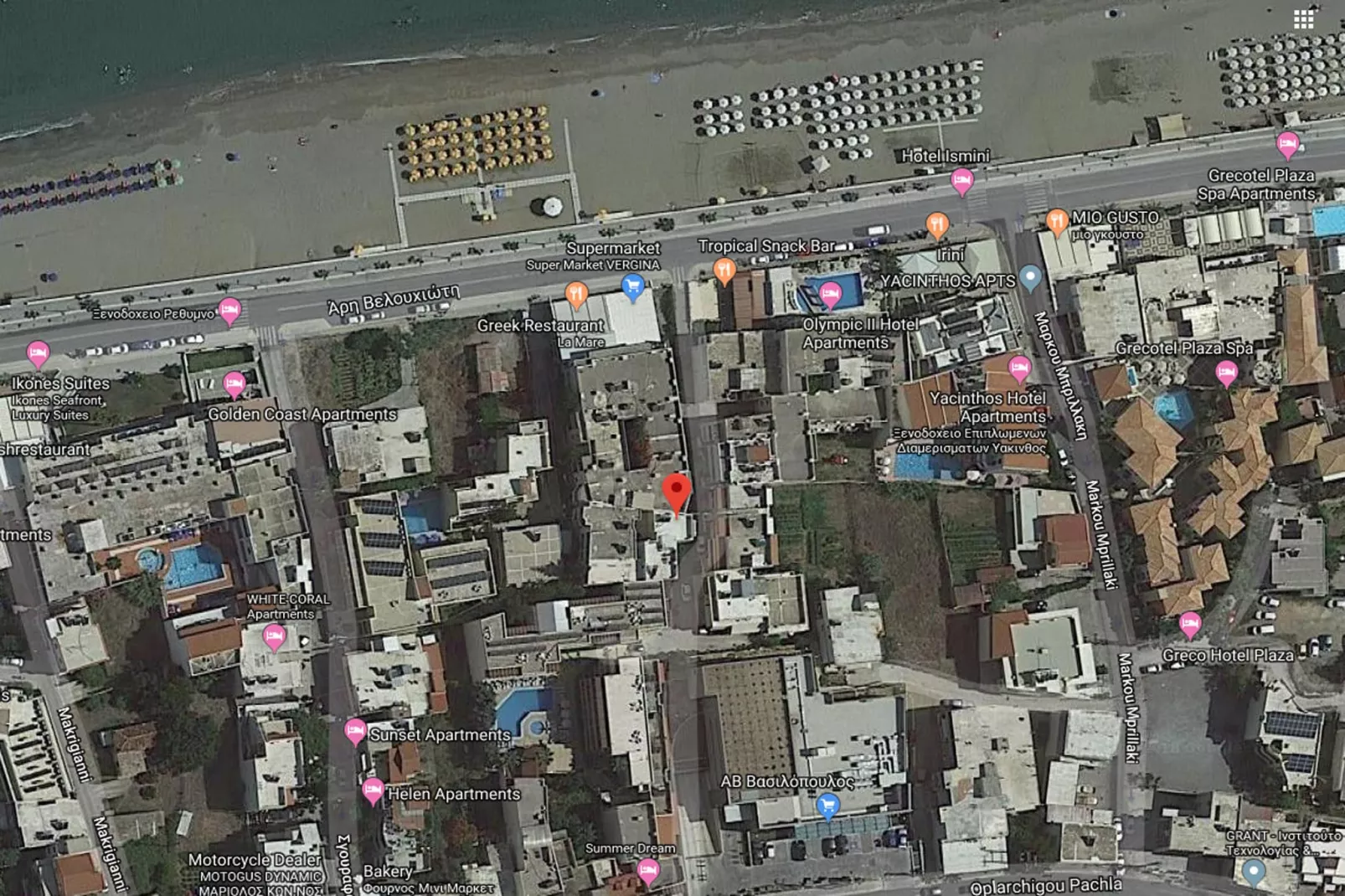 Ilias House-Areas summer 20km