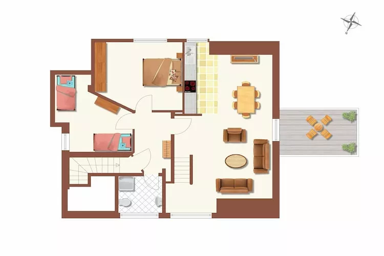 Huus Avelia - Wohnung DG-Floor plan