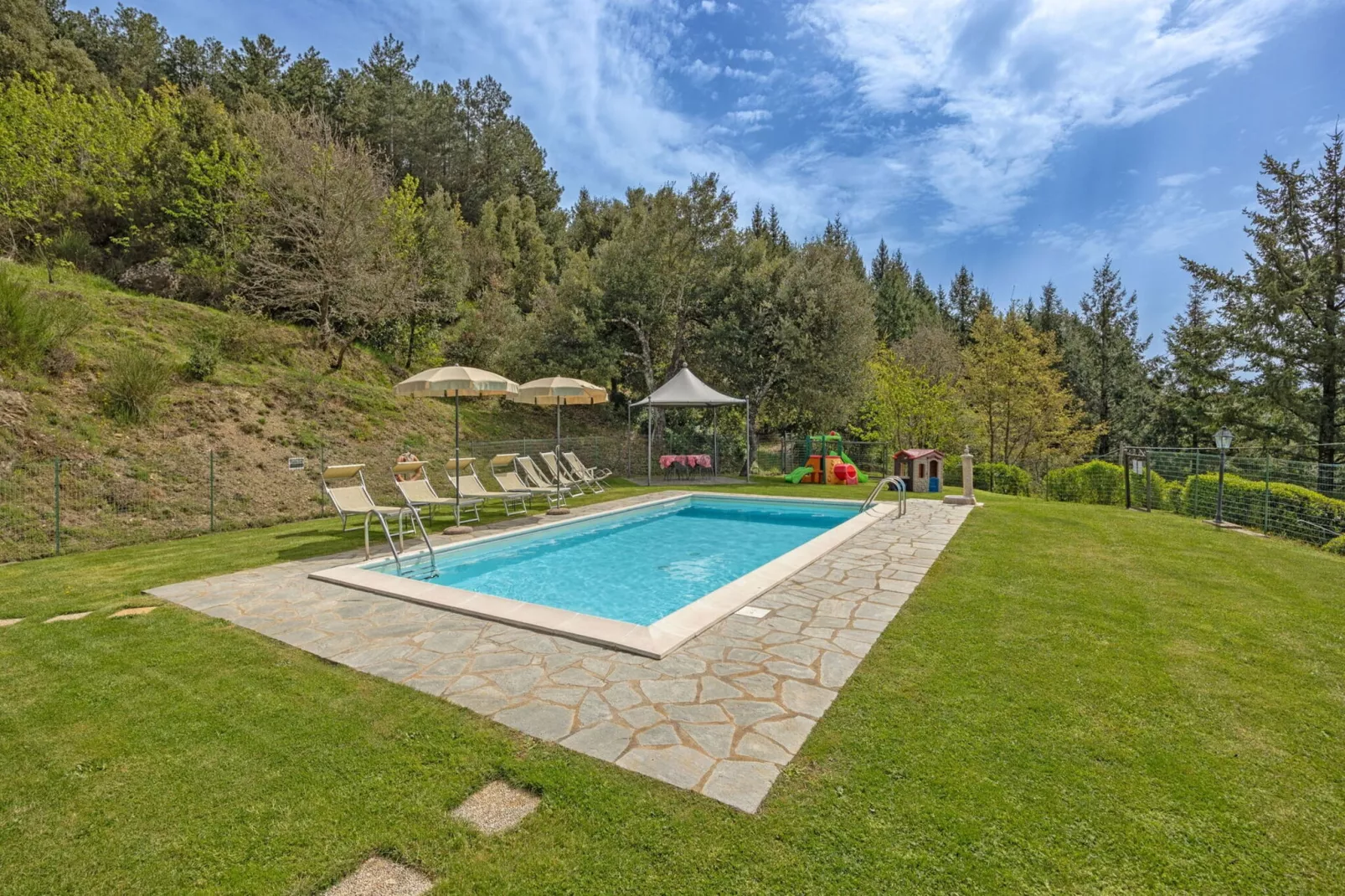 Villa La Montanina-Gardens summer