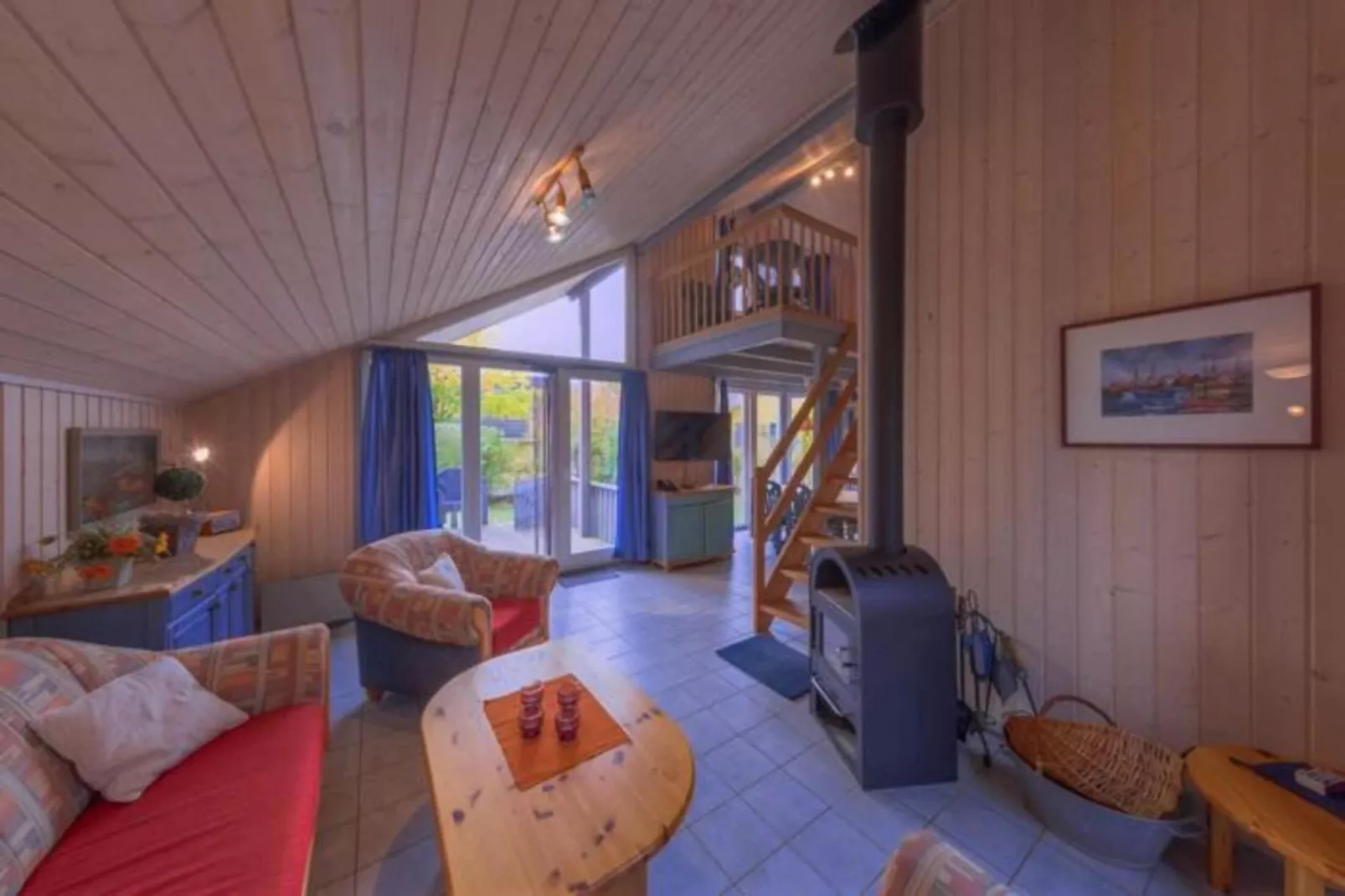 FH Wildgans Comfort mit Sauna & Kaminofen 81 qm 177-Living room